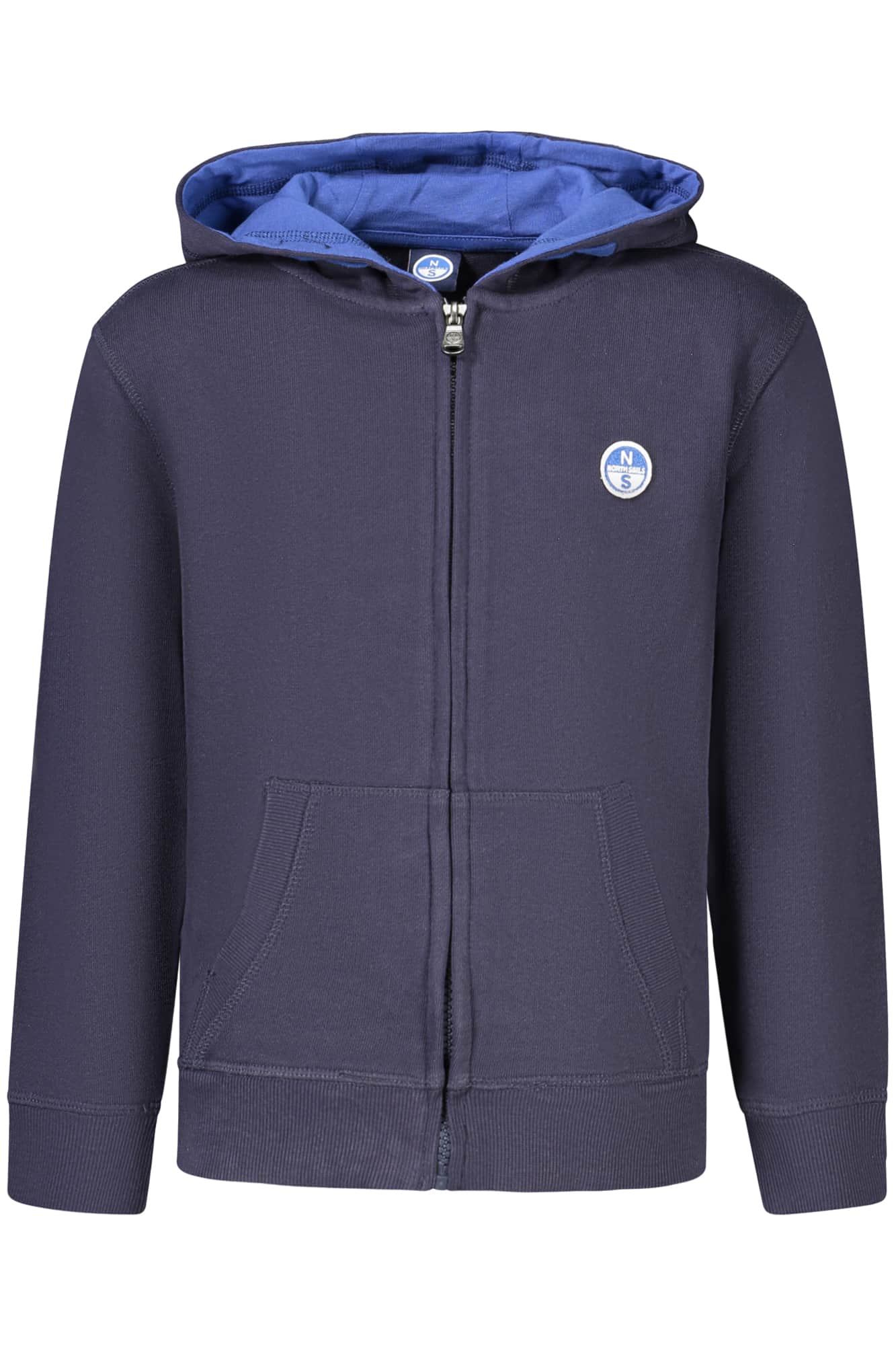 North Sails niños blanco con cremallera sudadera