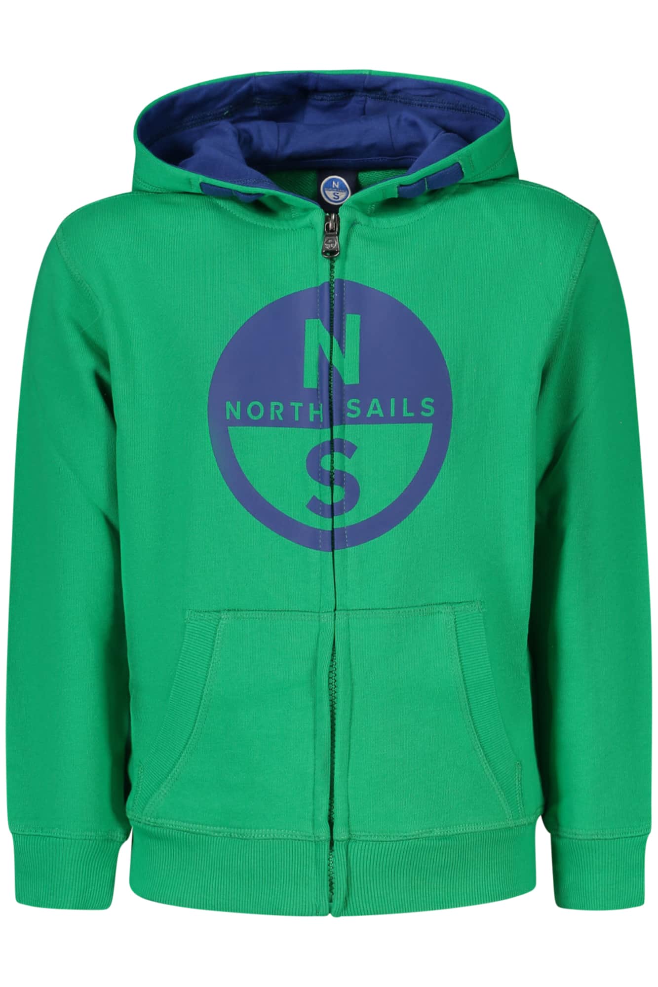 North Sails niños verde con cremallera sudadera