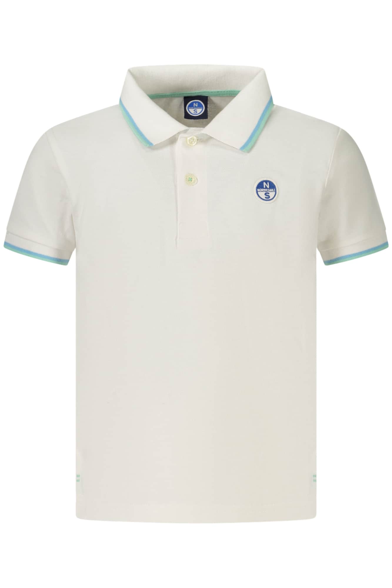 North Sails niños manga corta polo, blanco