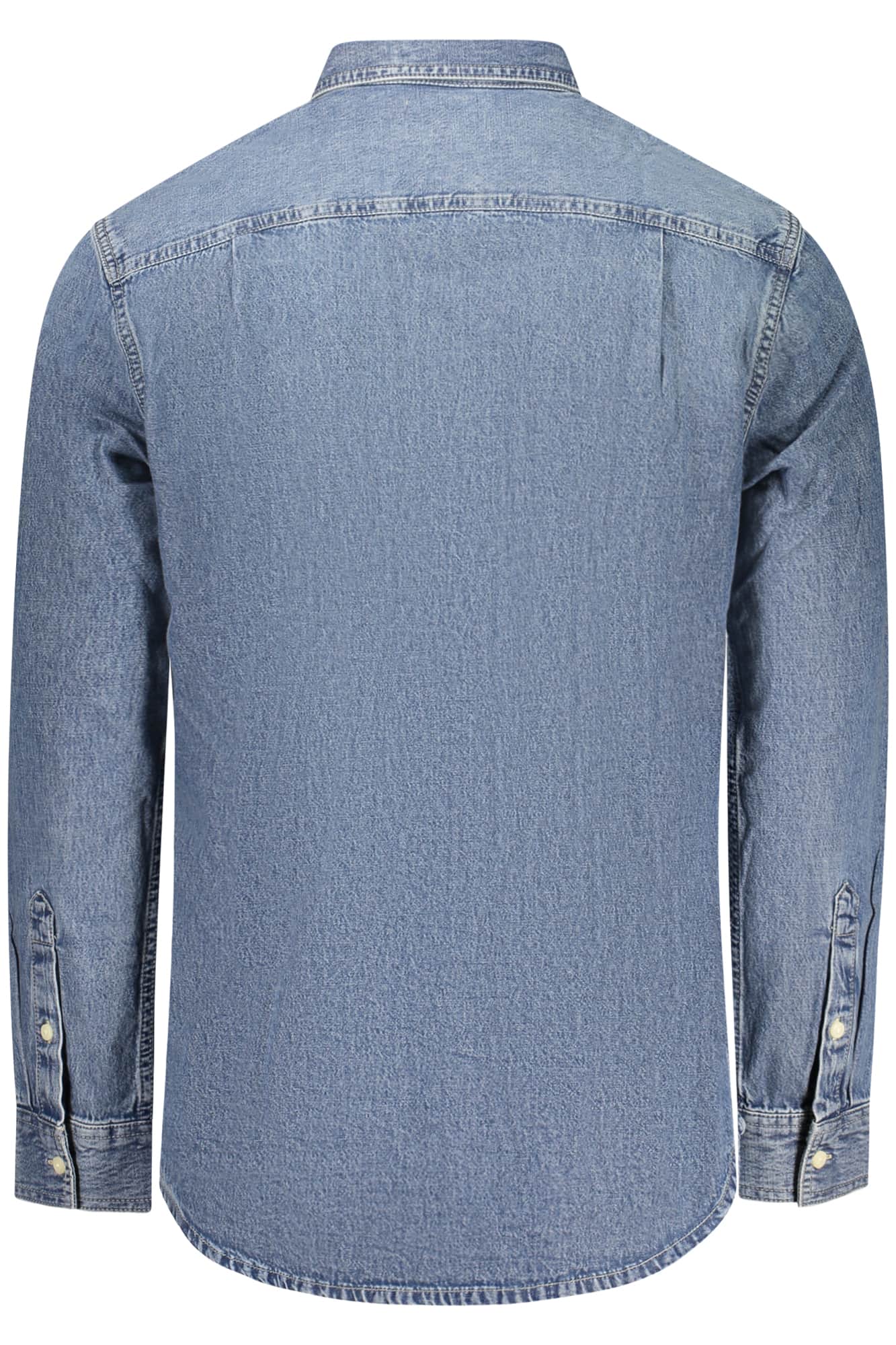 Calvin Klein hombre manga larga camisa, azul