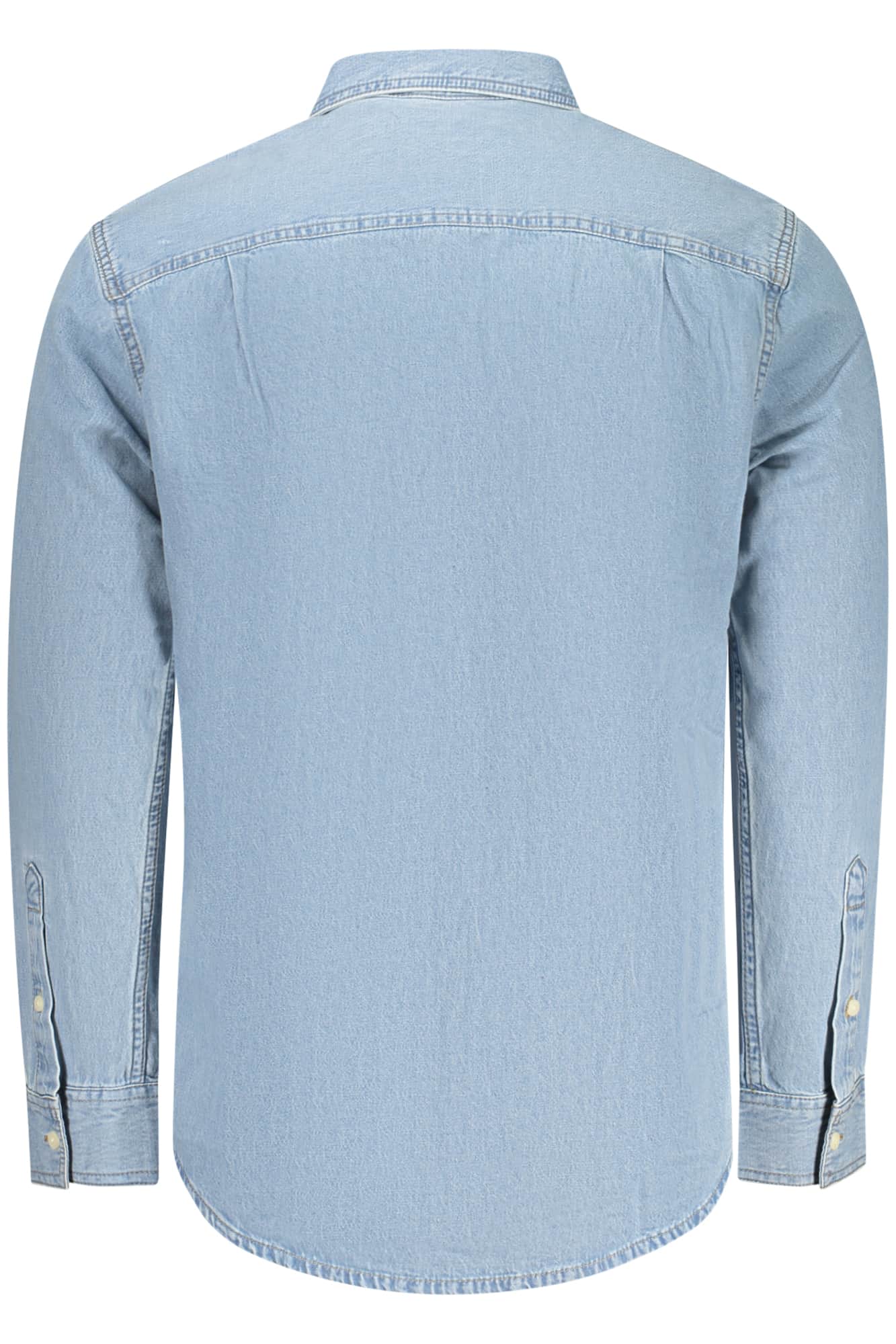 Calvin Klein hombre manga larga camisa, azul
