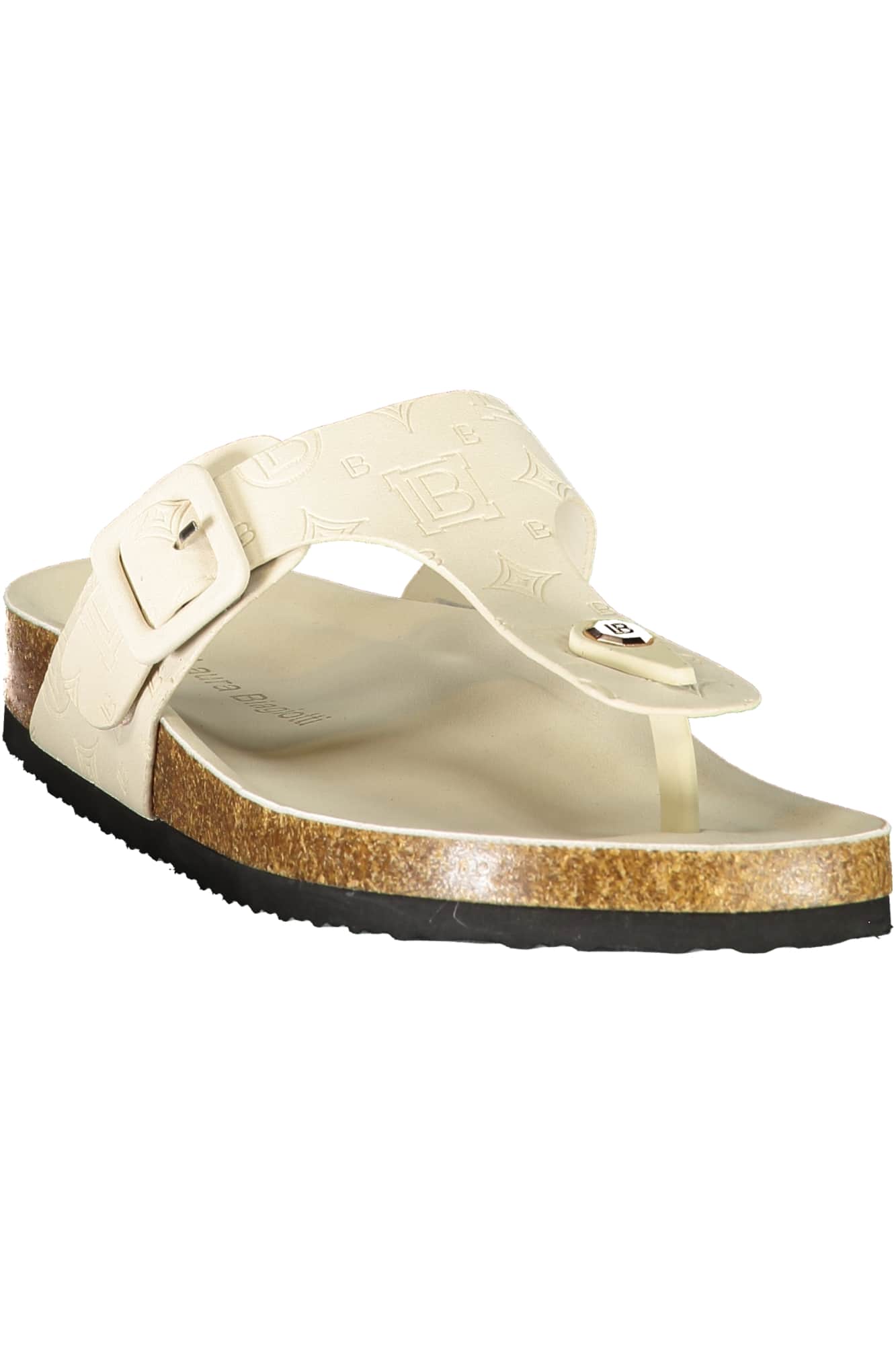 Laura Biagiotti mujer beige zapatilla de casa