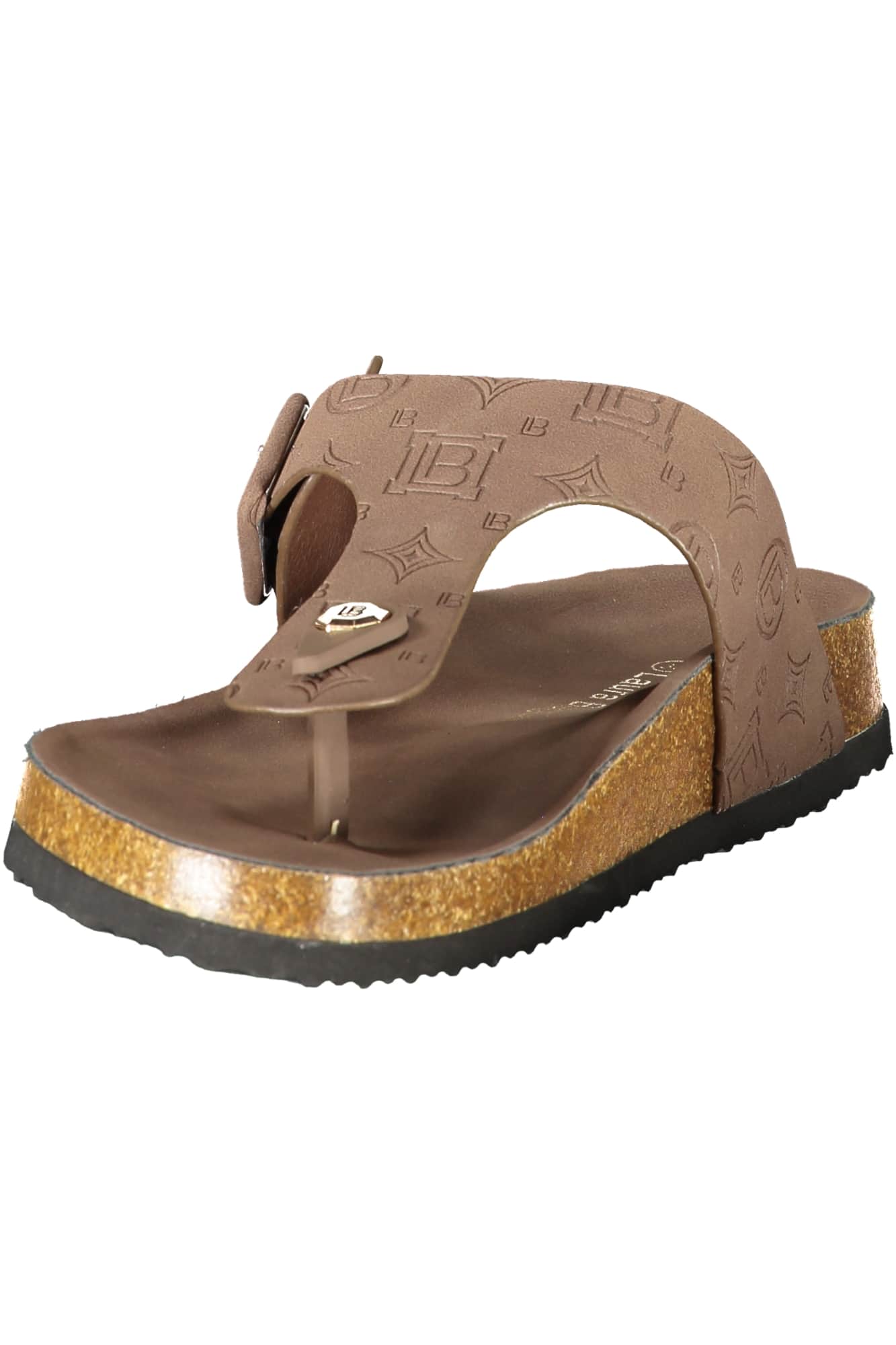 Laura Biagiotti mujer beige zapatilla de casa