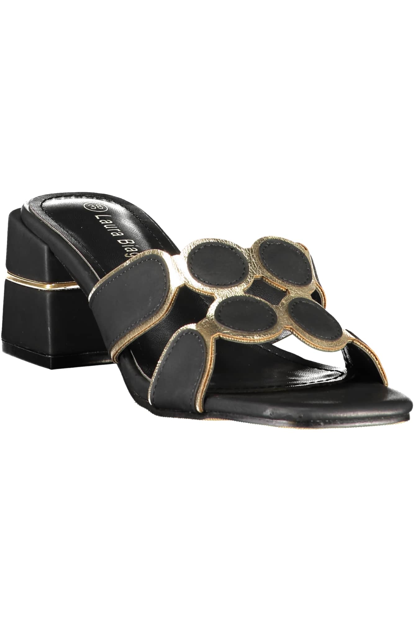 Laura Biagiotti mujer negro sandalias