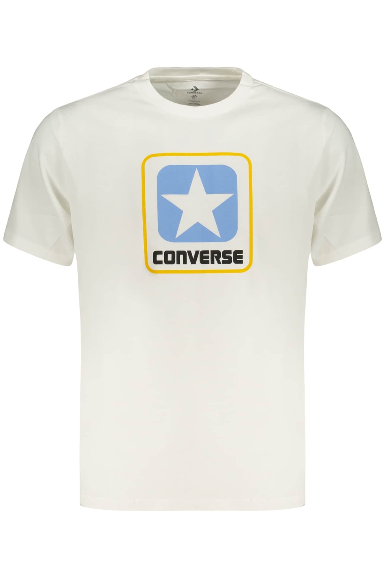 Converse Hombre Manga Corta T-Camisa, Blanco