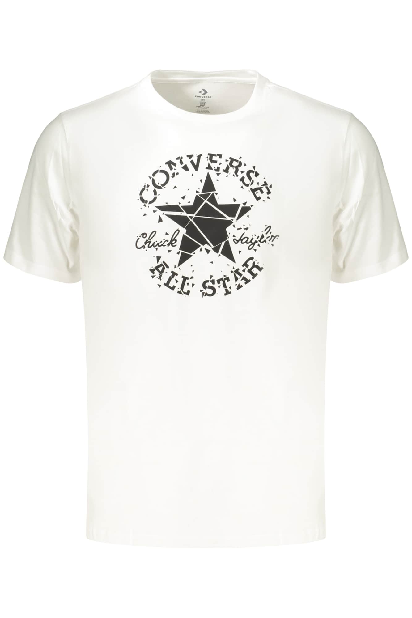 Converse Hombre Manga Corta T-Camisa, Negro