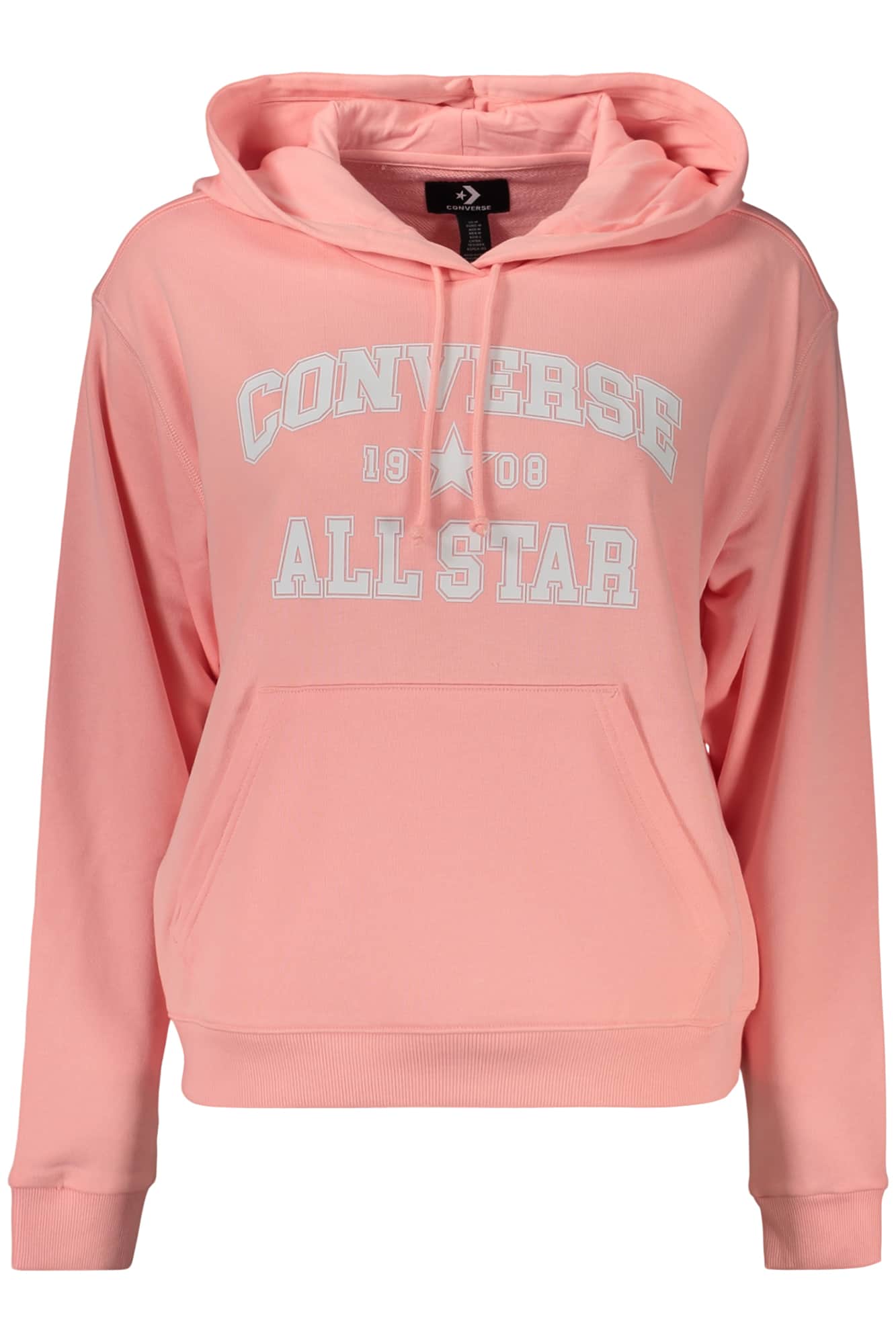 Converse Mujer Con Cremallera Sudadera Con Capucha, Rosa