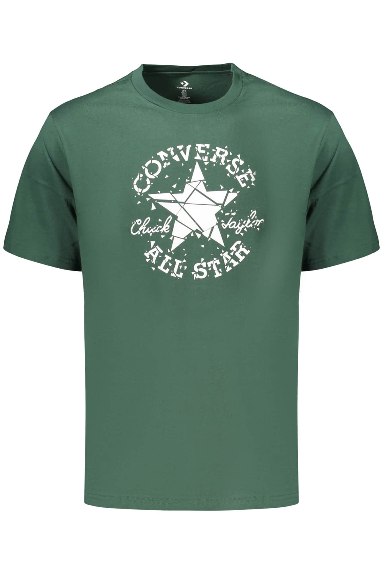 Converse Hombre Manga Corta T-Camisa, Negro