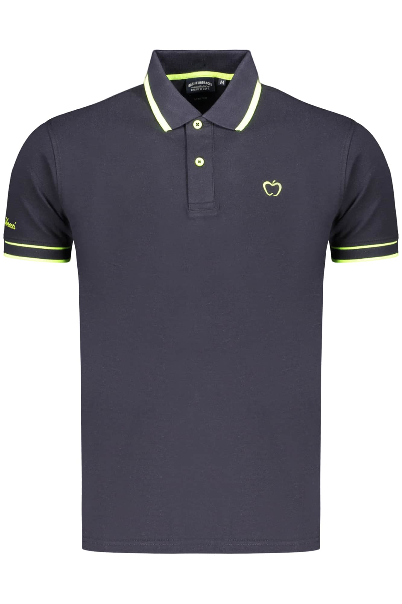 Kisses & Hugs Hombre Manga Corta Negro Polo
