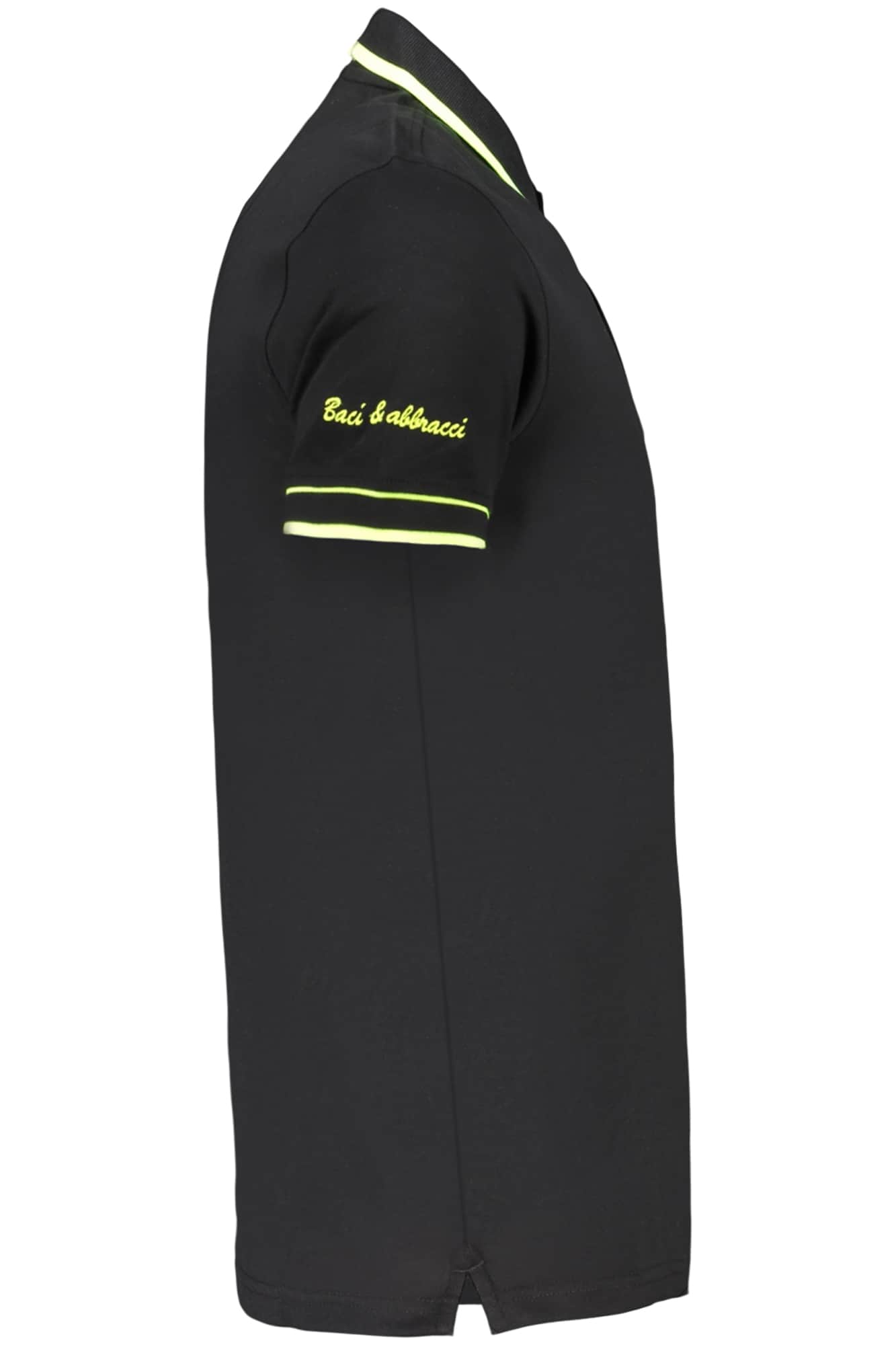 Kisses & Hugs Hombre Manga Corta Negro Polo