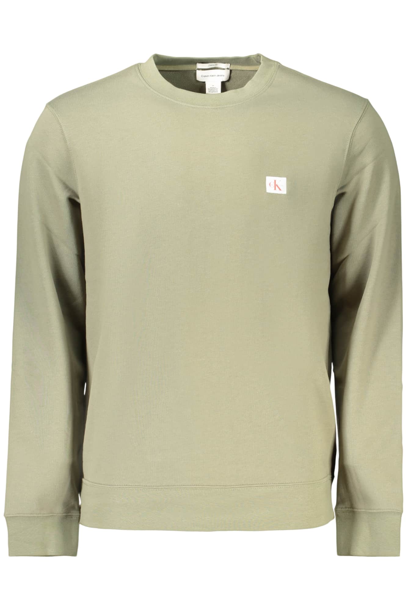 Calvin Klein hombre con cremallera sudadera, verde