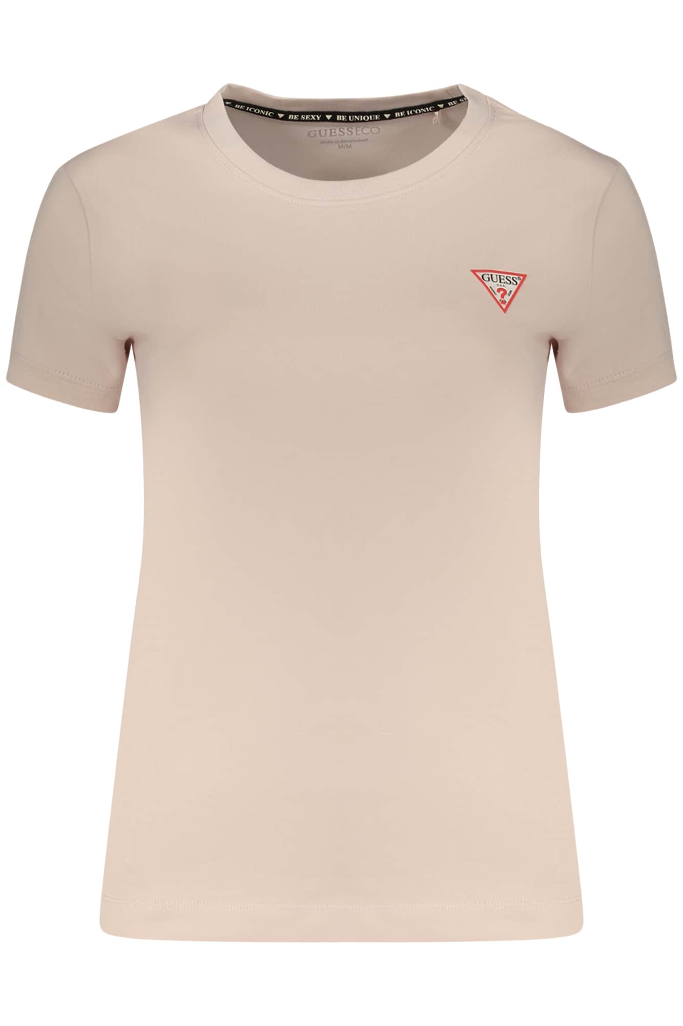 Guess vaqueros mujer manga corta t-camisa rosa