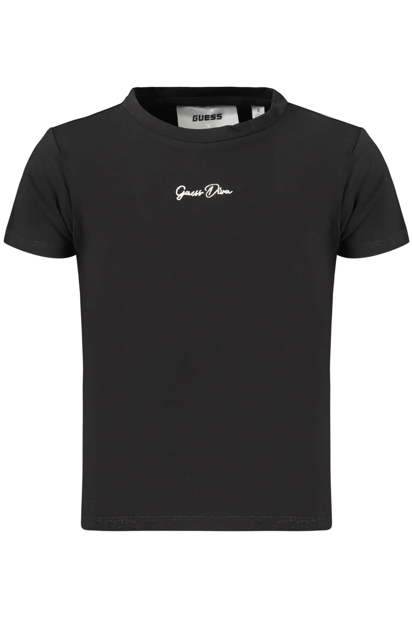 Guess vaqueros manga corta t-camisa para niñas, blanco