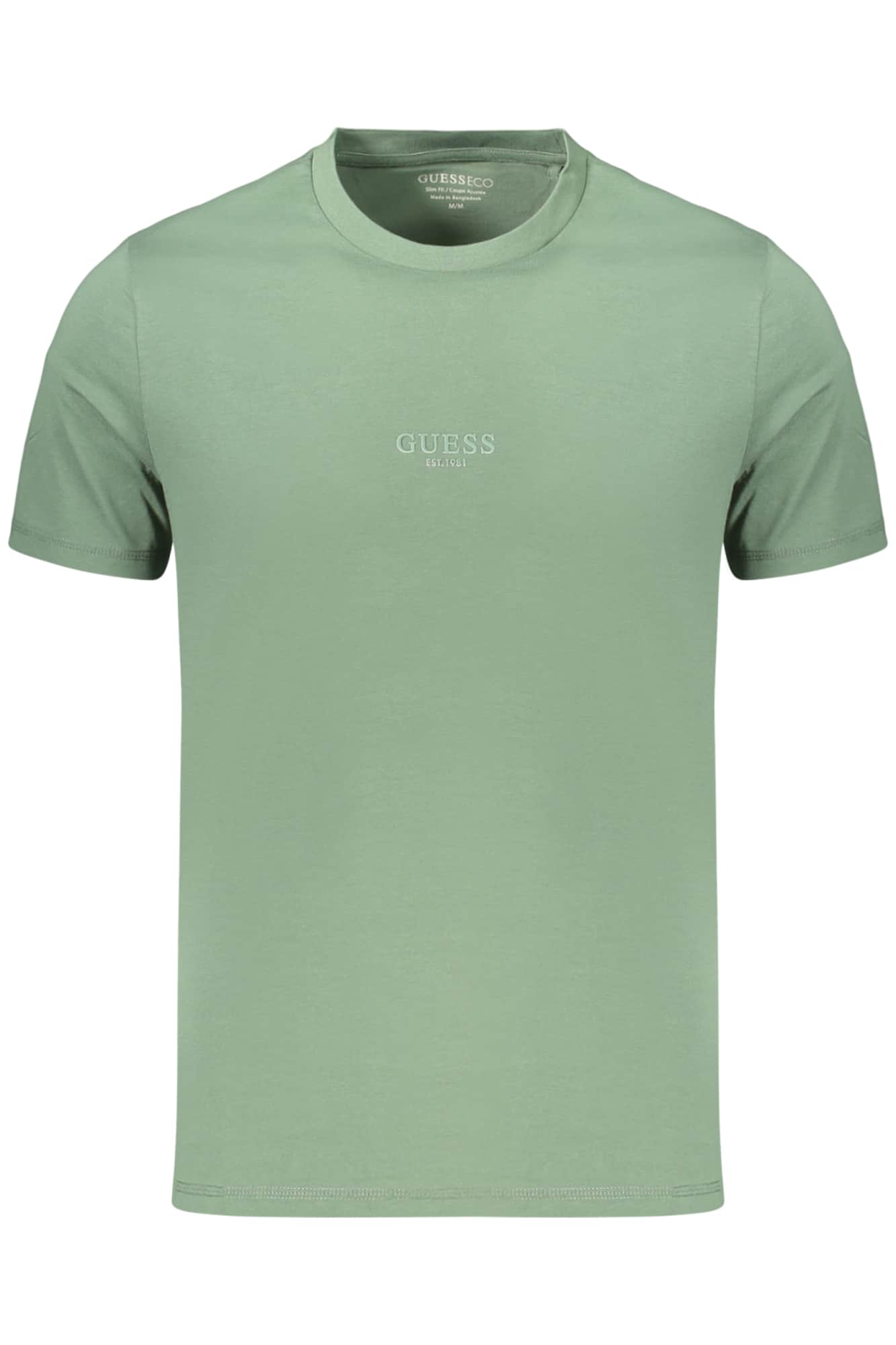 Guess vaqueros hombre manga corta t-camisa verde