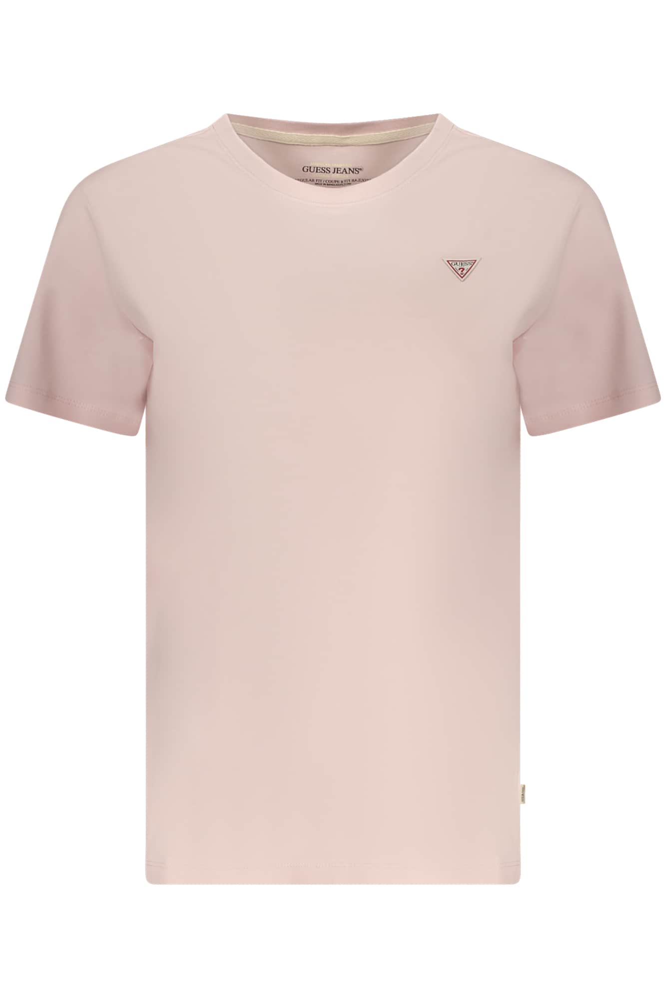 Guess vaqueros mujer manga corta t-camisa rosa