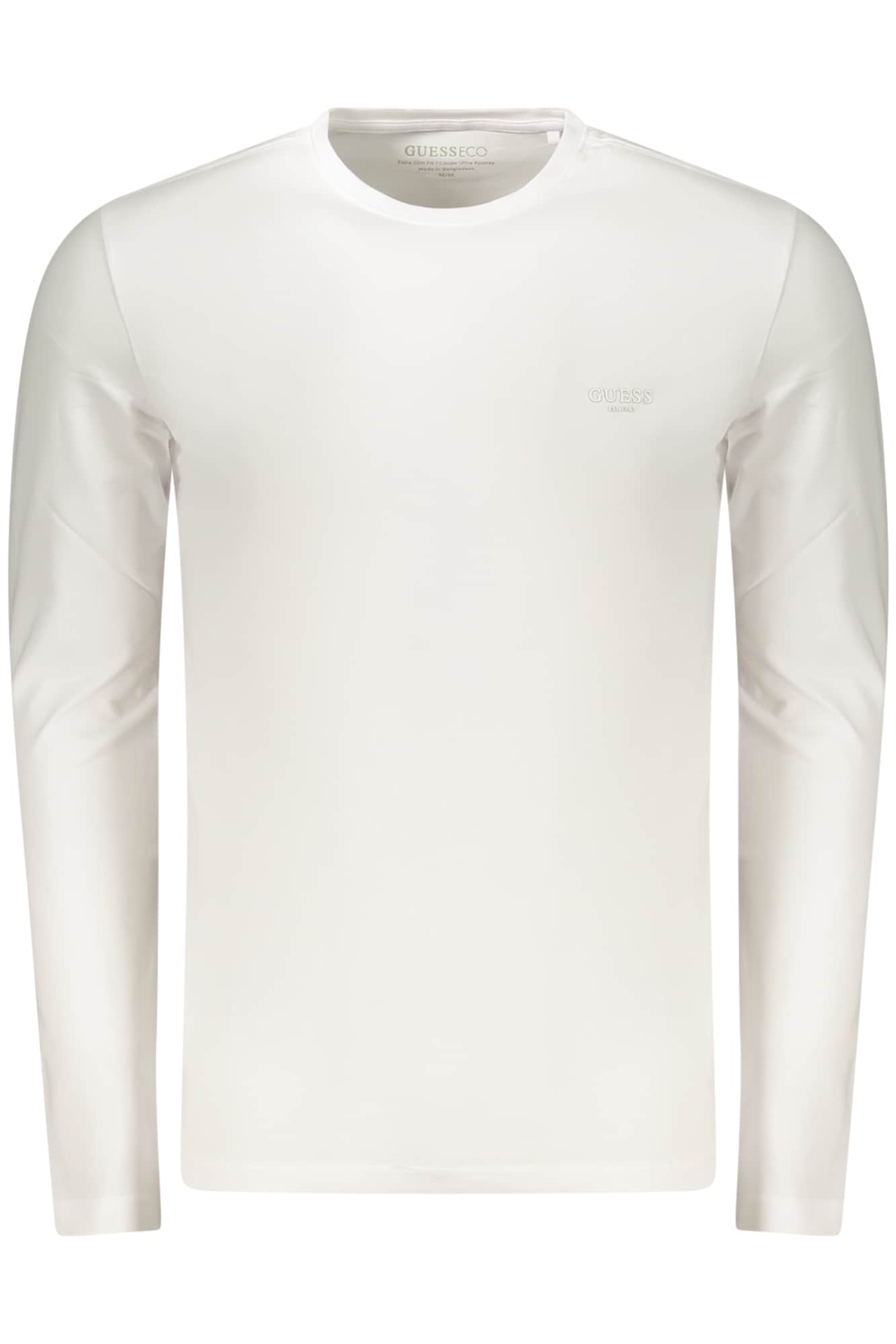 Guess vaqueros hombre manga larga t-camisa negro
