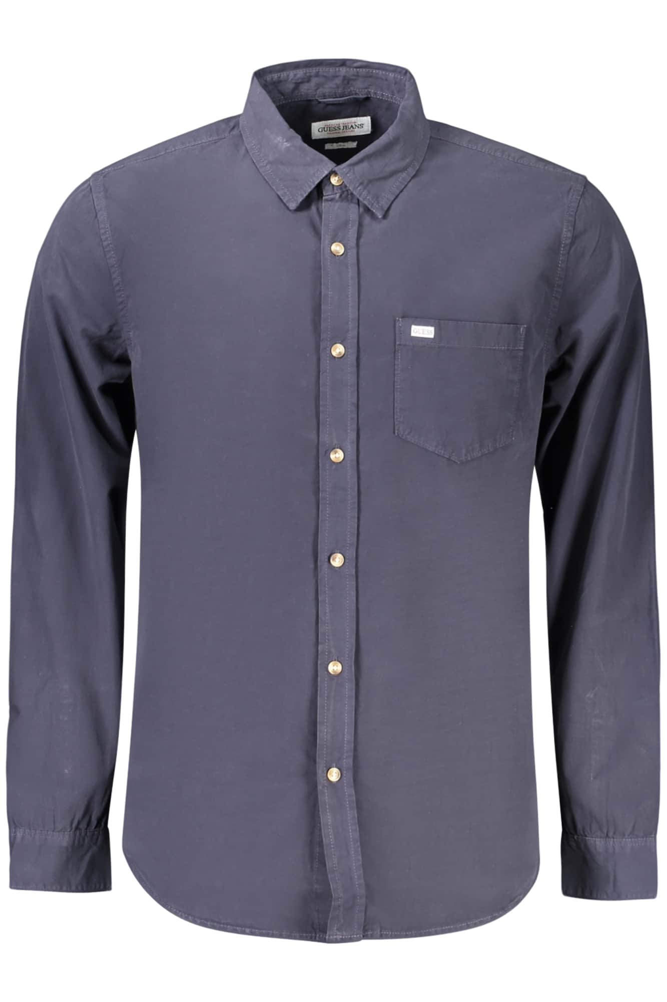 Guess vaqueros hombre manga larga camisa negro