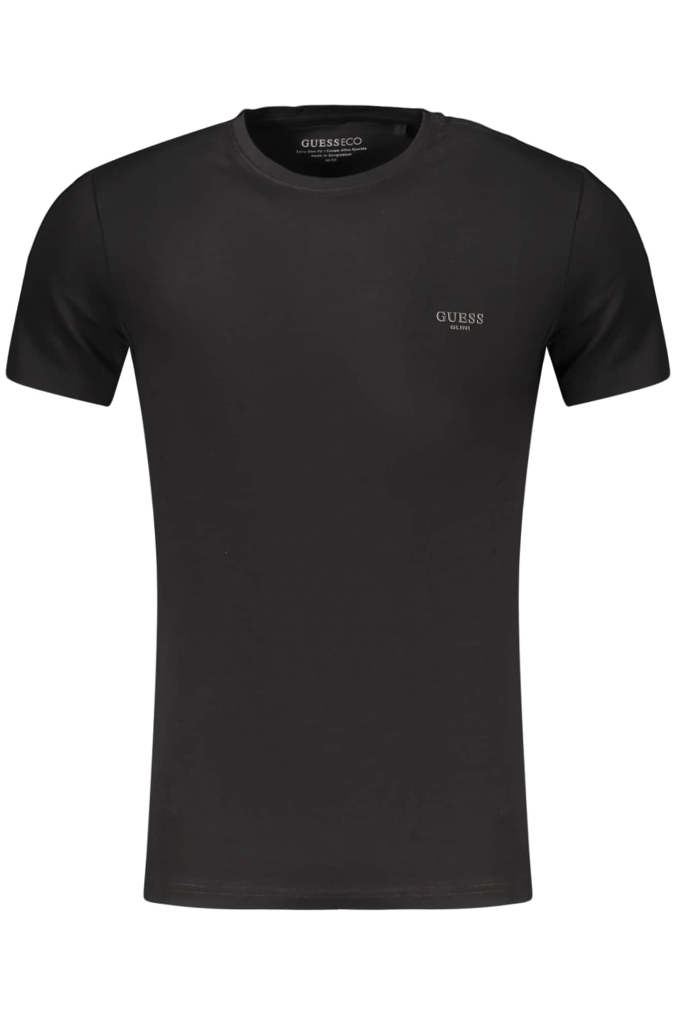 Guess vaqueros hombre manga corta t-camisa negro