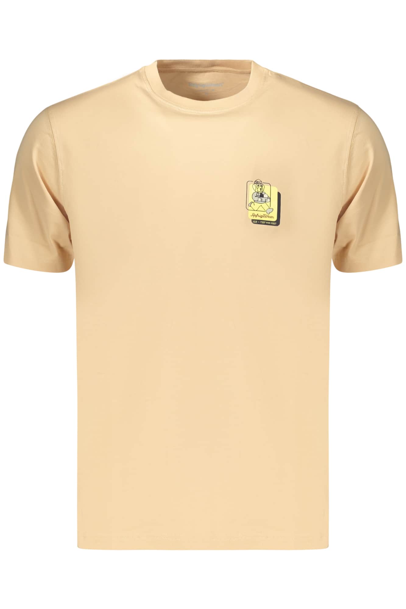 Refrigiwear hombre manga corta t-camisa, beige