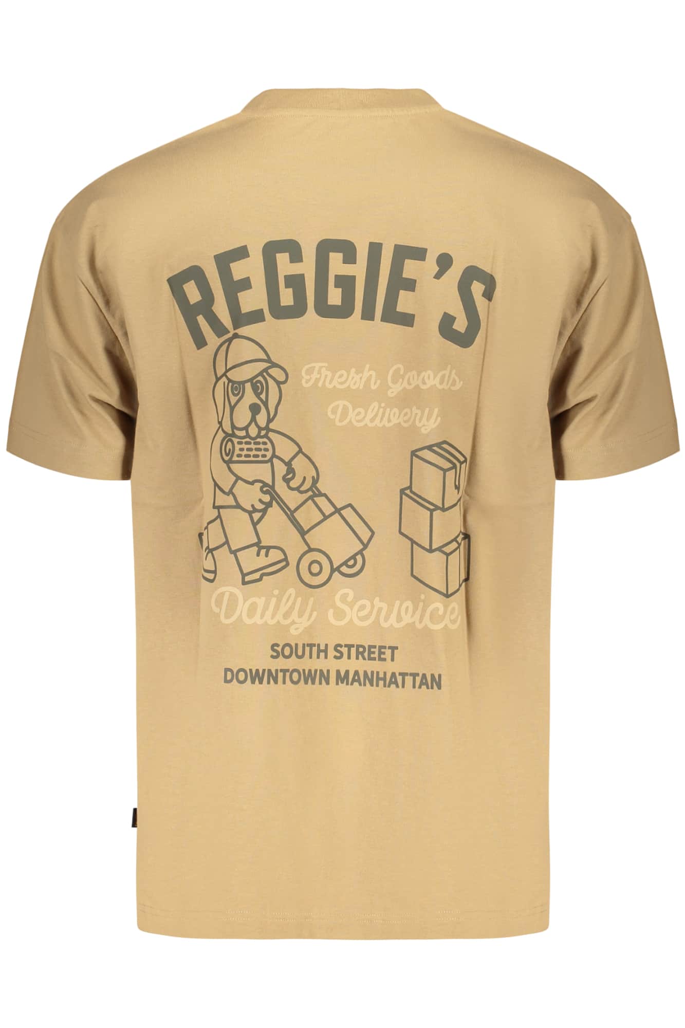 Refrigiwear hombre manga corta t-camisa, marrón