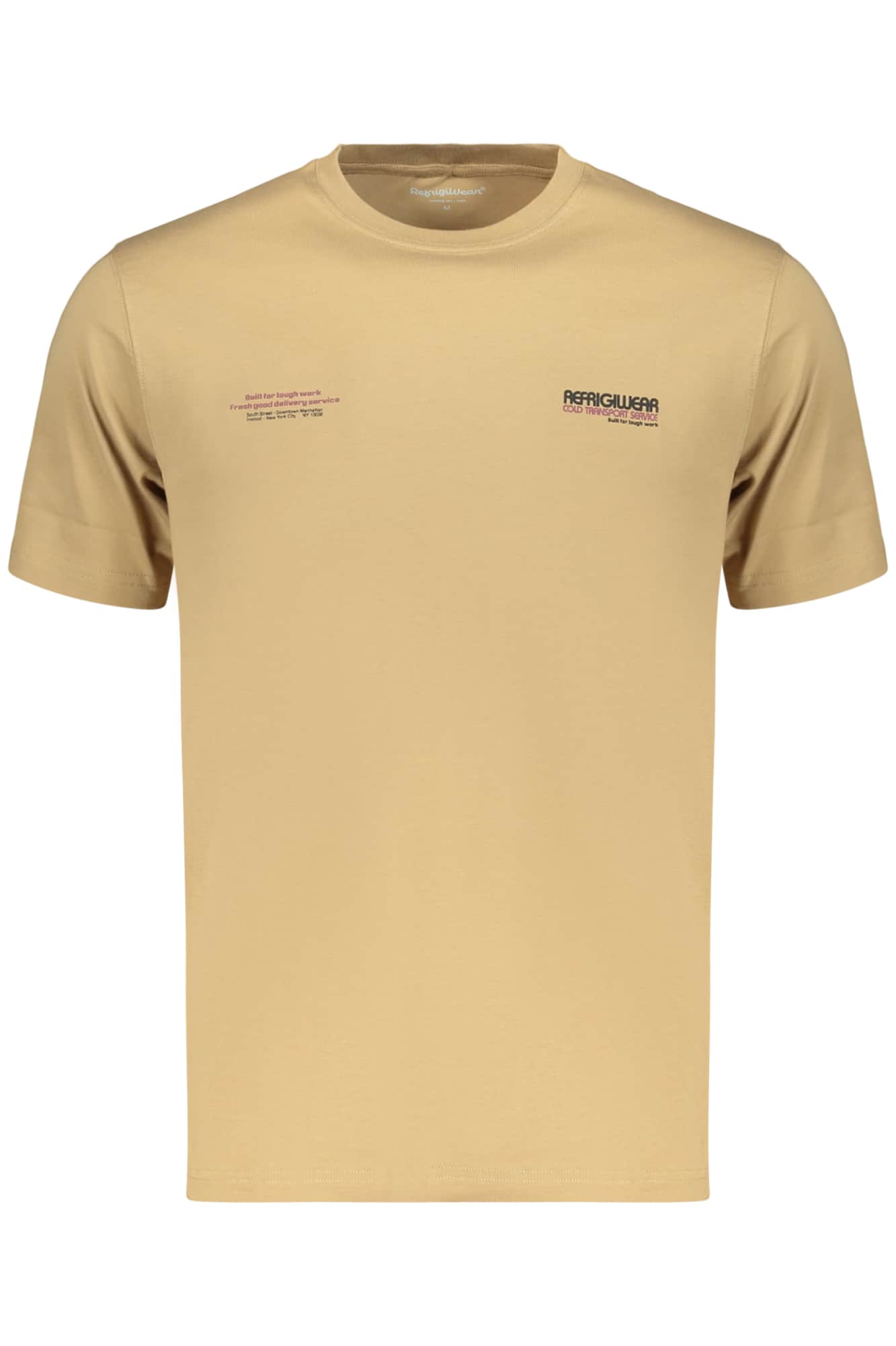 Refrigiwear hombre manga corta t-camisa, marrón