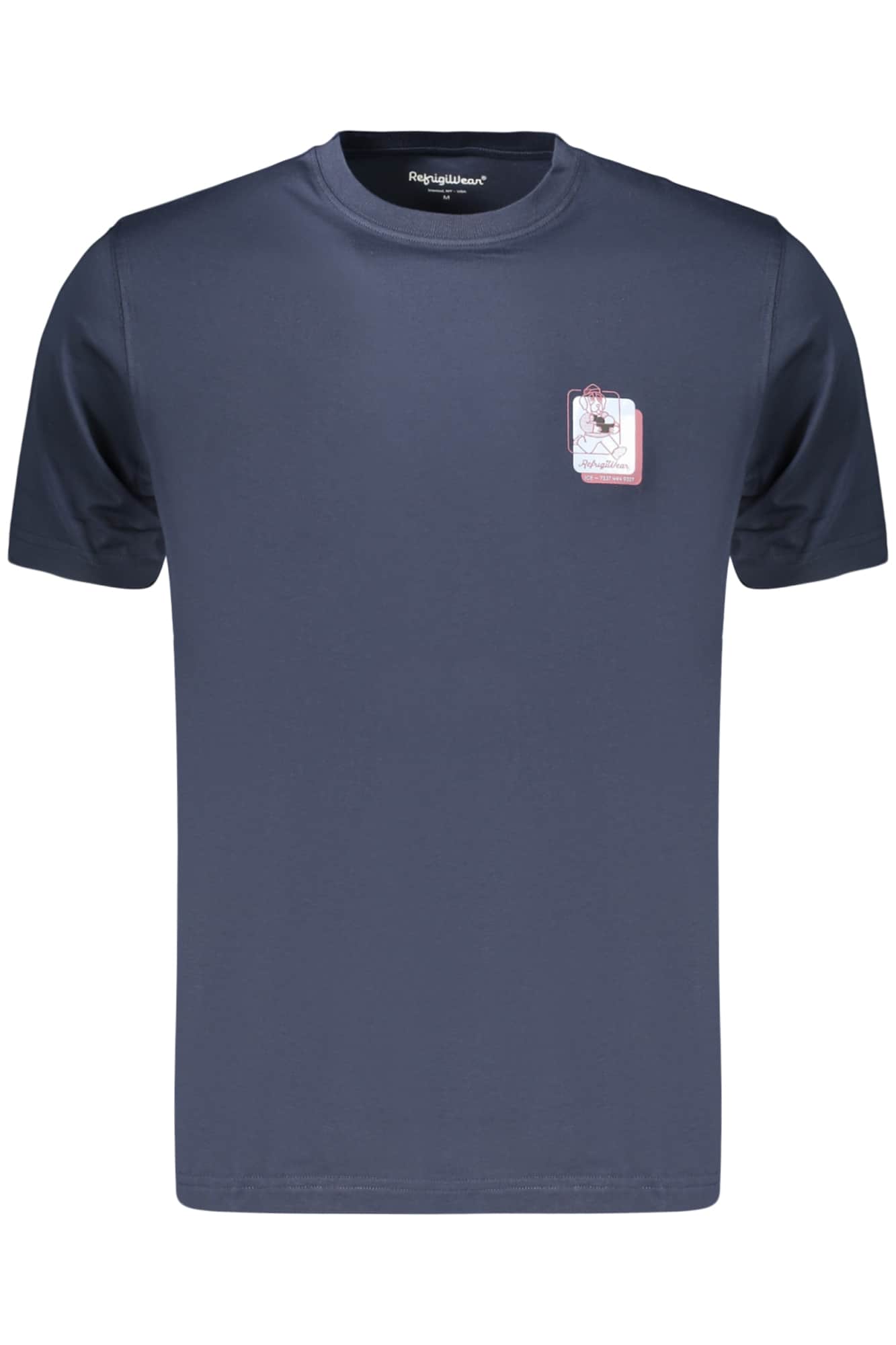 Refrigiwear hombre manga corta t-camisa, azul