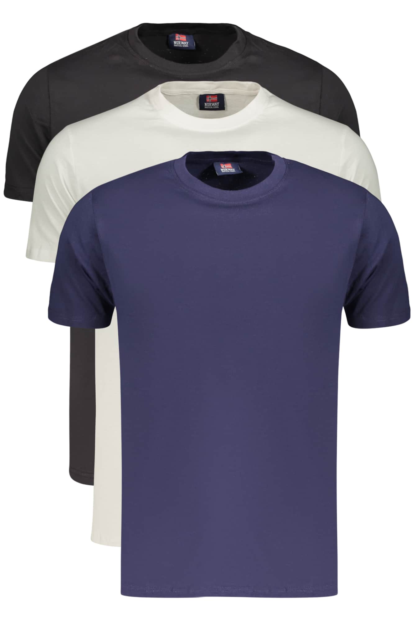 Norway 1963 hombre manga corta t-camisa negro