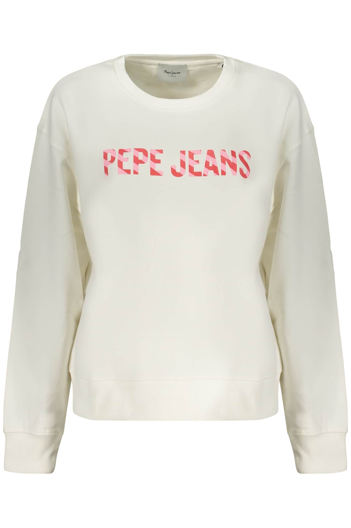 Pepe vaqueros mujer blanco con cremallera sudadera