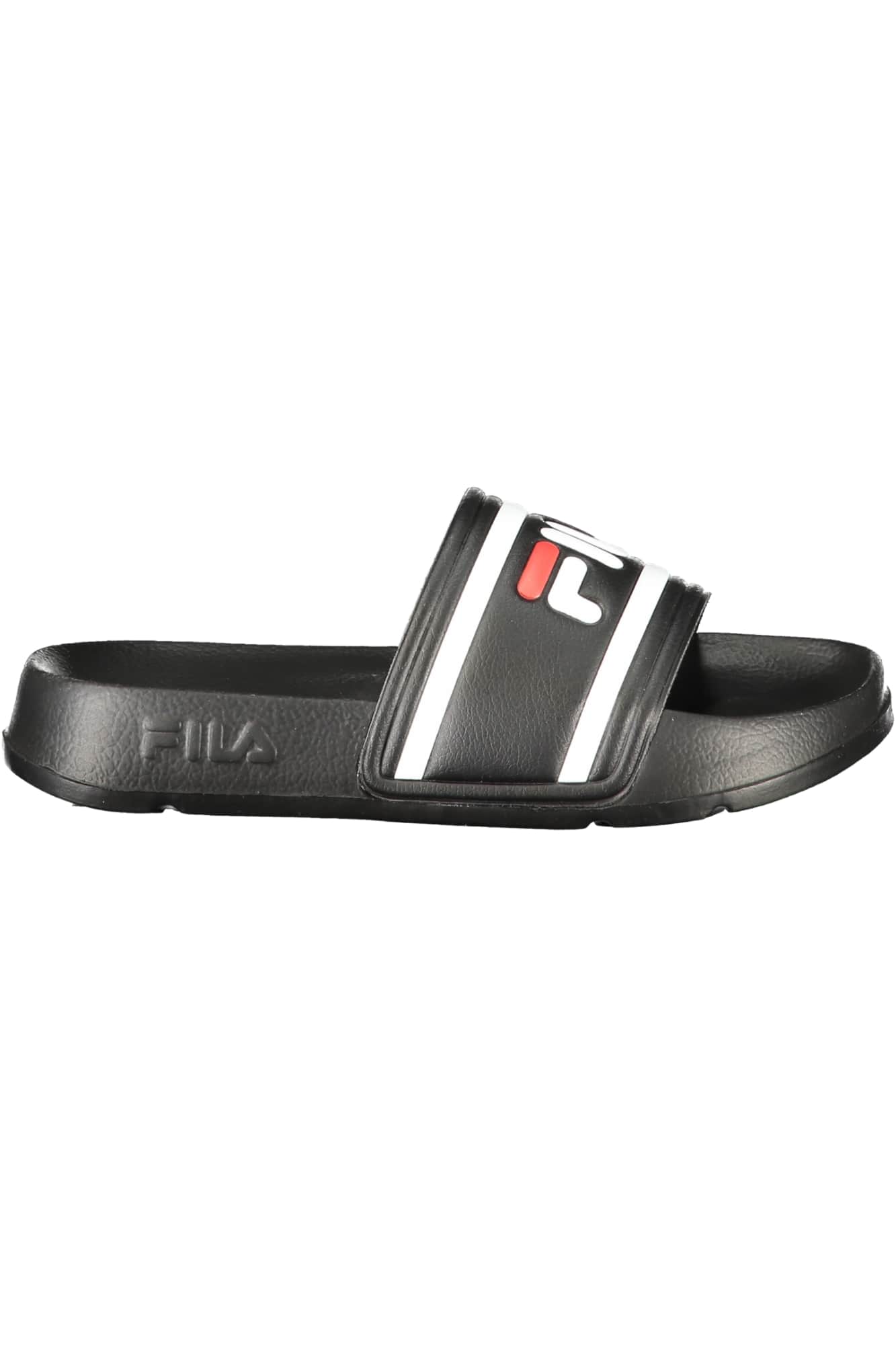 Fila niños negro zapatillas de casa