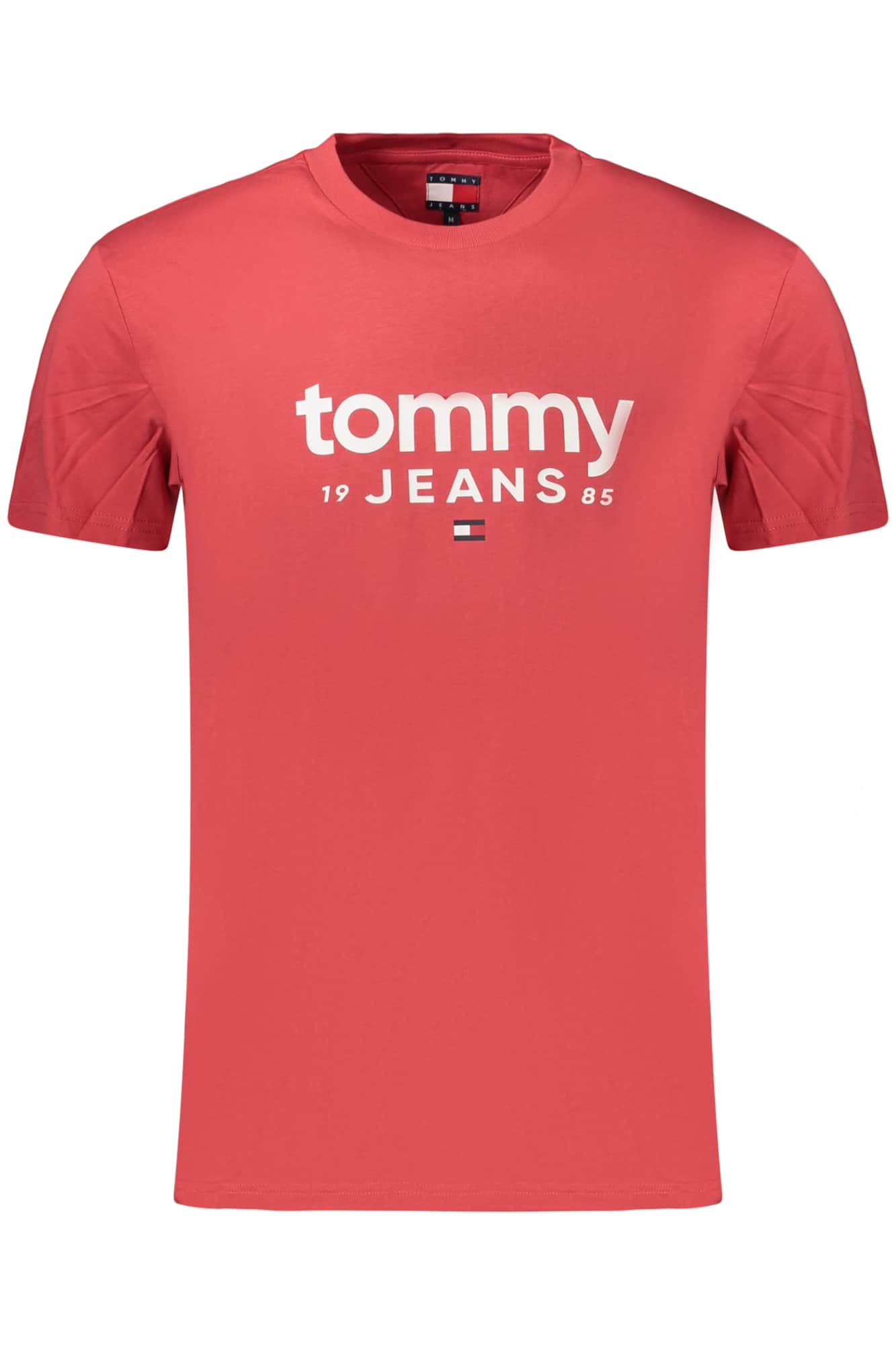 Tommy Hilfiger hombre manga corta t-camisa, rojo