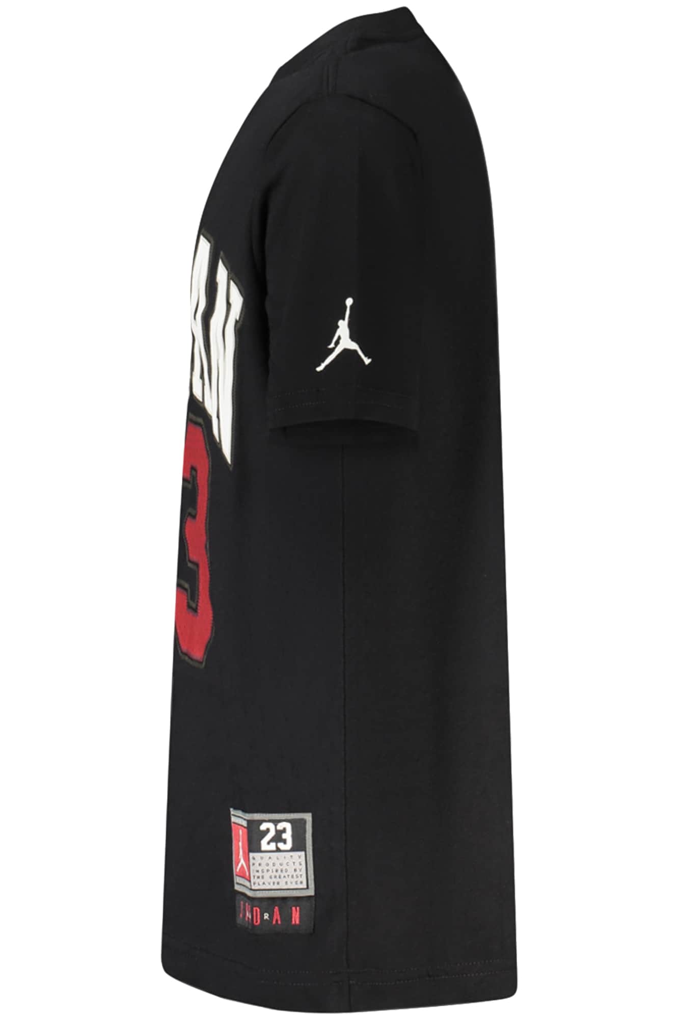 Jordan manga corta t-camisa para niños, negro