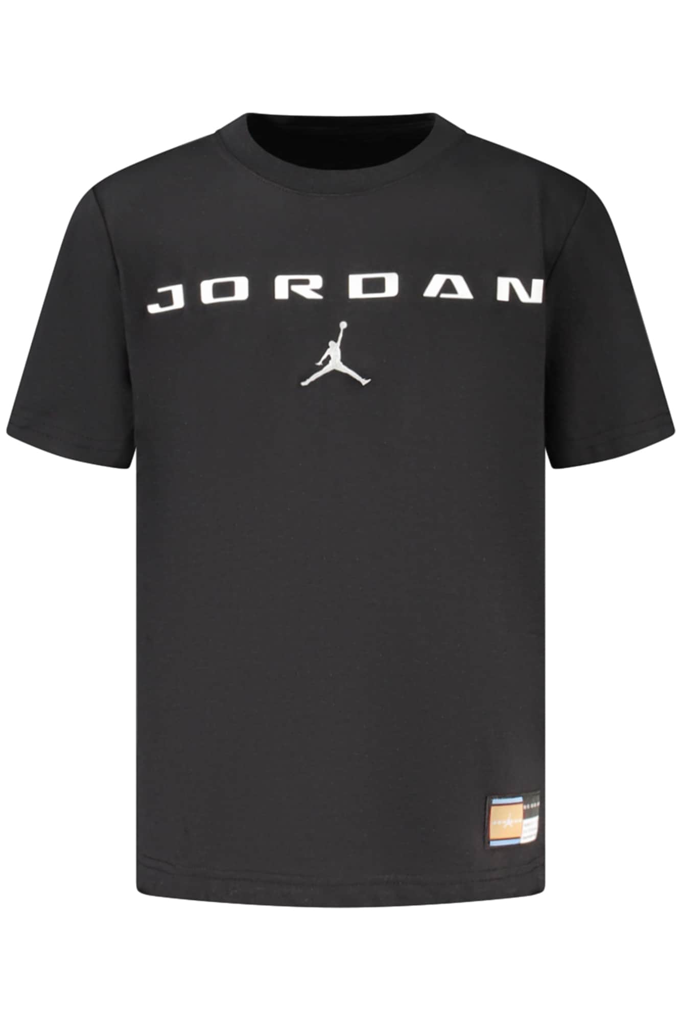 Jordan manga corta t-camisa para niños, negro
