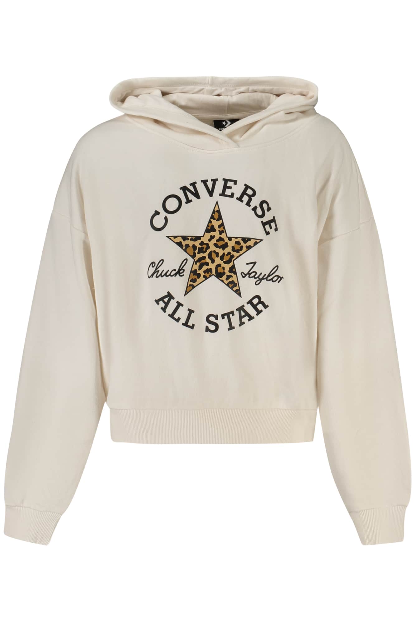 Converse Niñas Con Cremallera Sudadera Con Capucha, Blanco
