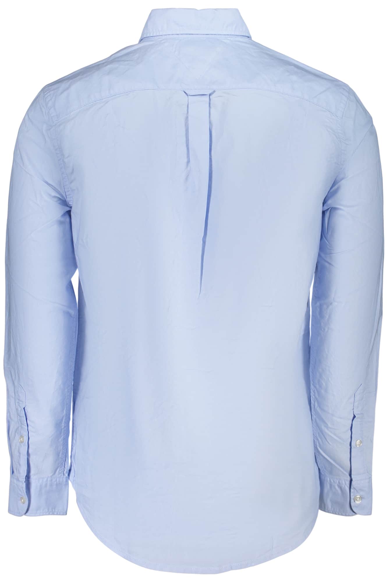 Tommy Hilfiger hombre manga larga camisa, azul