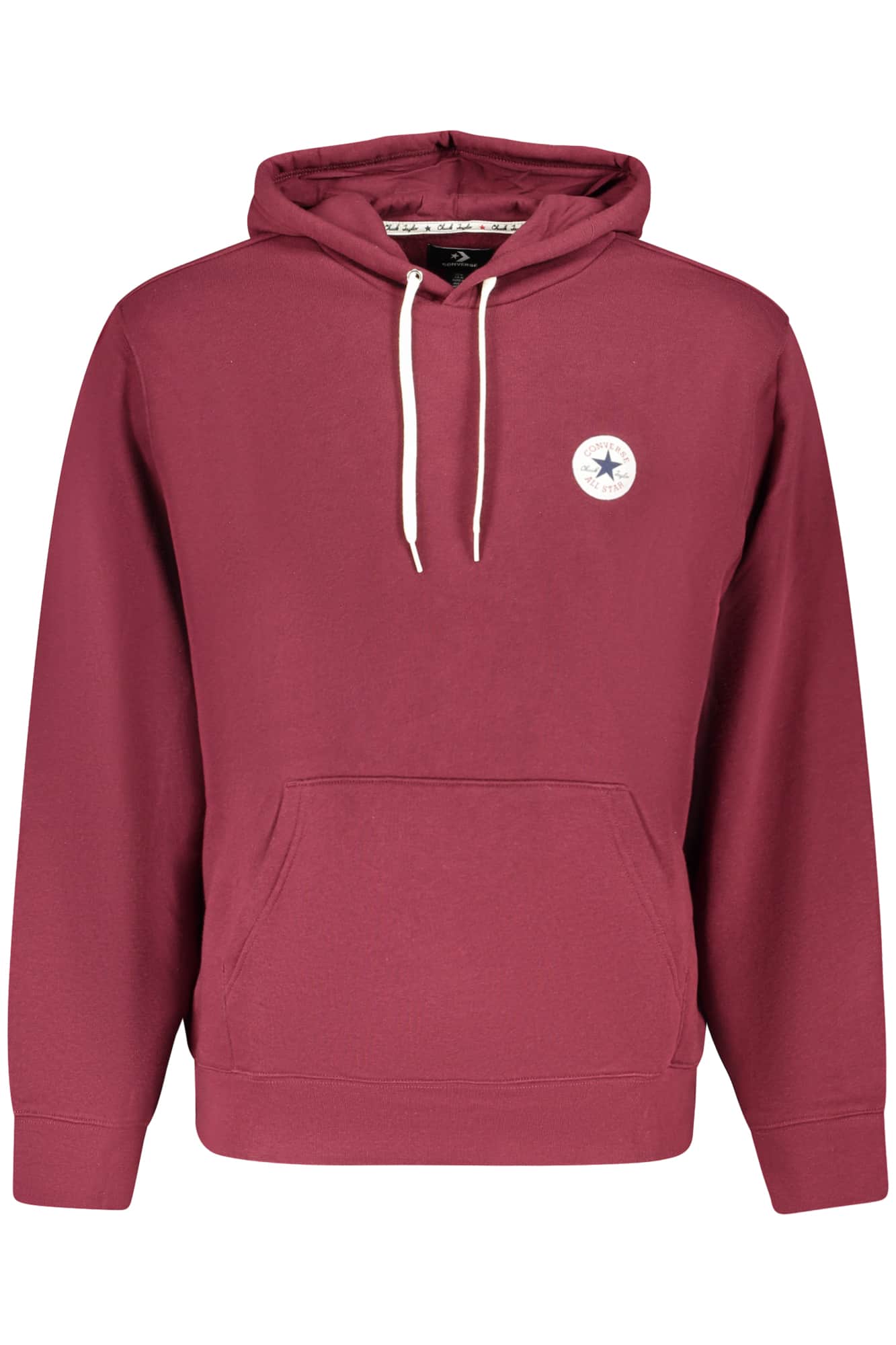 Converse Hombre Con Cremallera Sudadera Con Capucha, Rojo