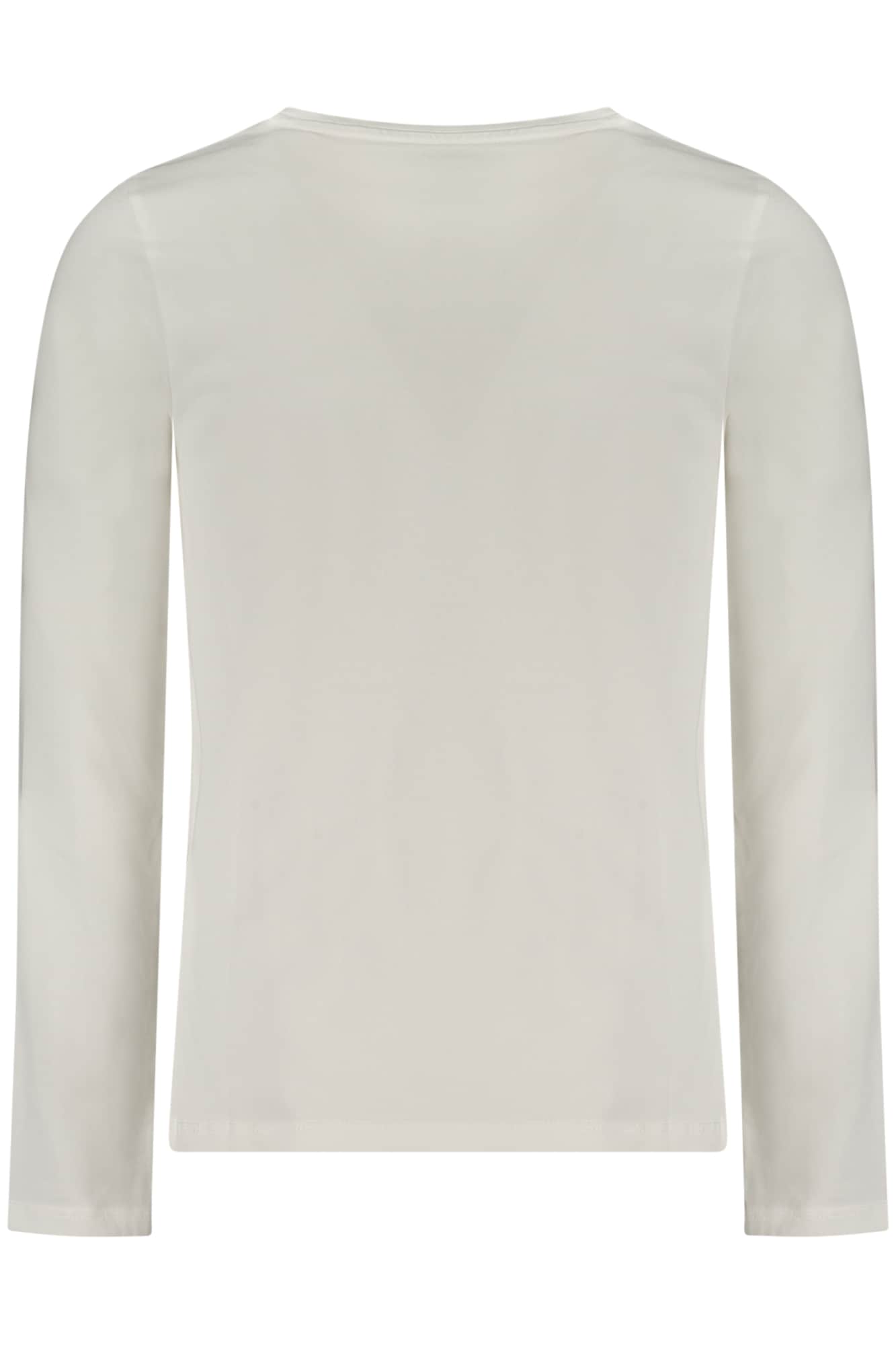 Guess vaqueros manga larga t-camisa para niñas, blanco