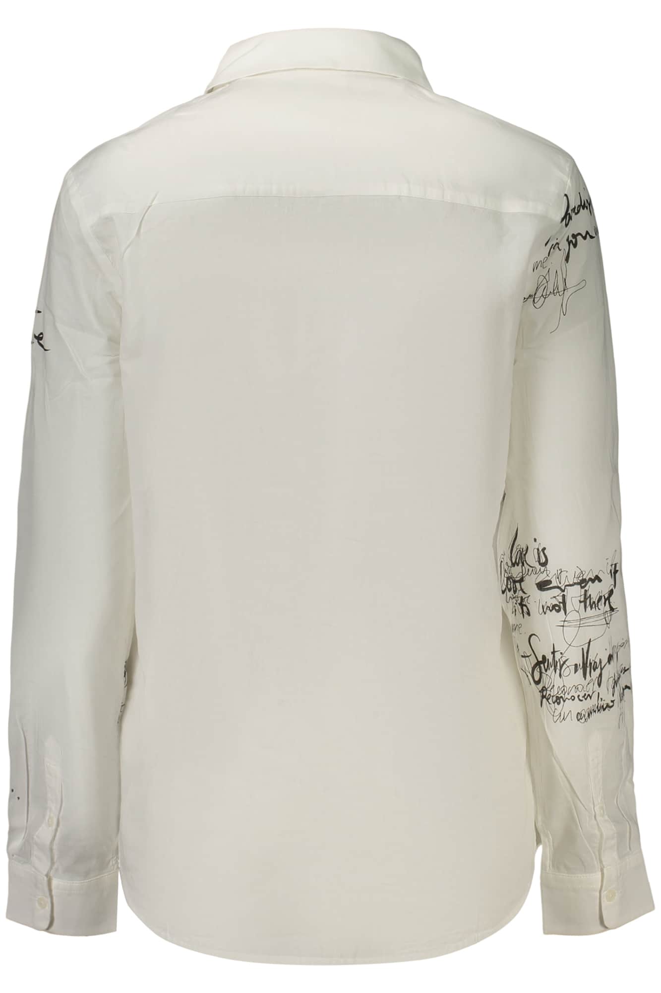 Desigual mujer manga larga camisa blanco