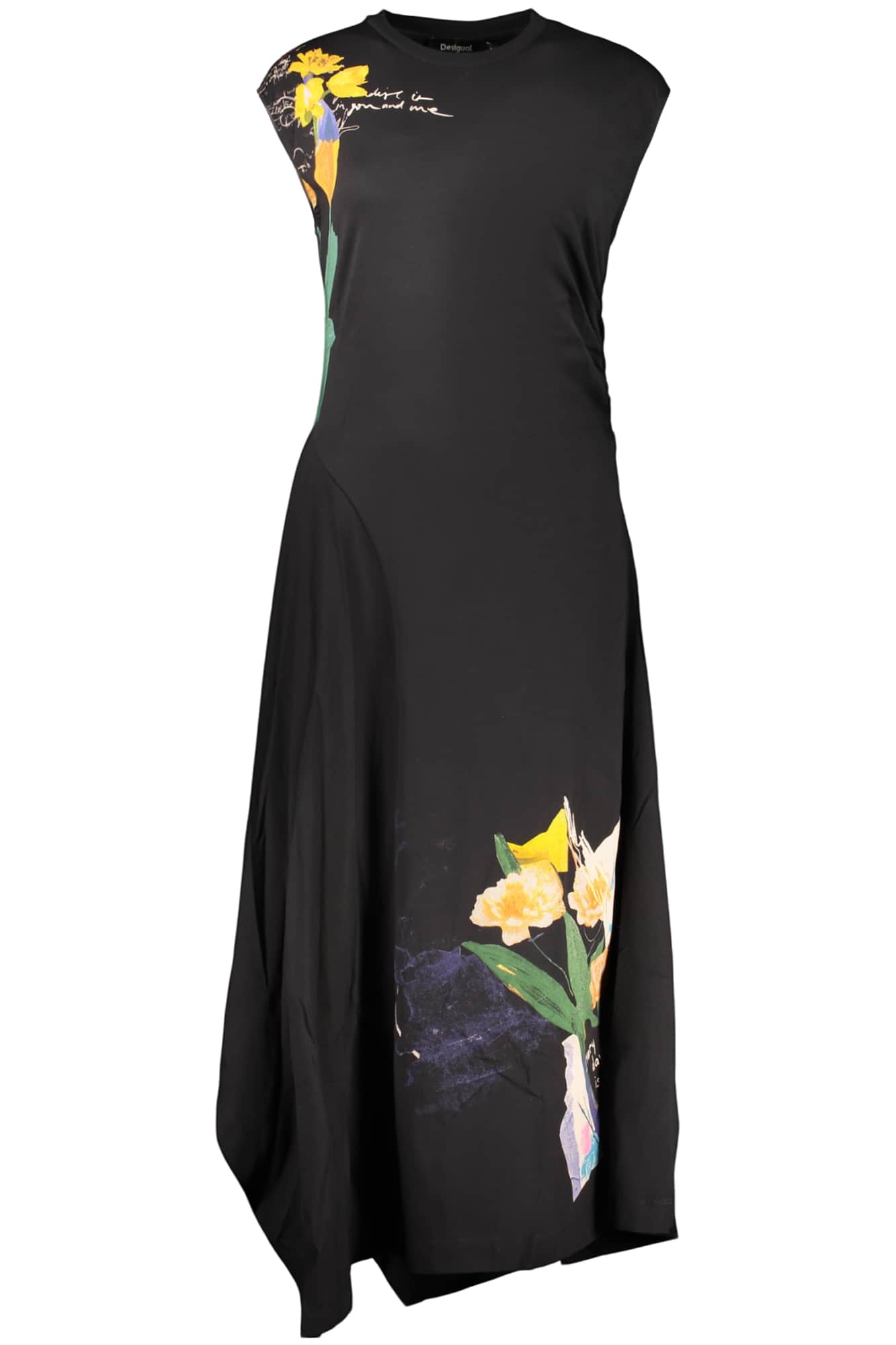 Desigual mujer largo negro vestido