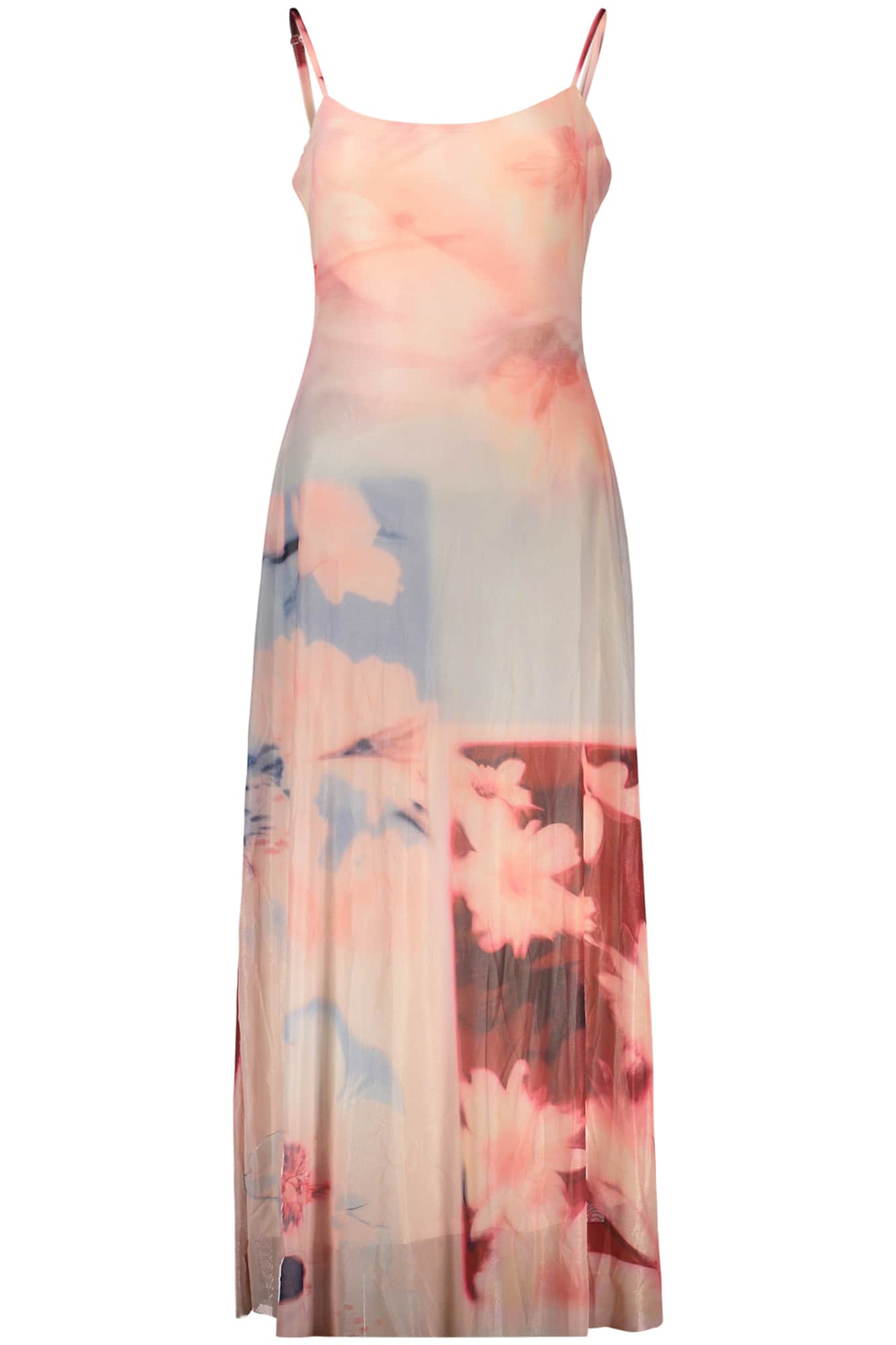 Desigual mujer largo rosa vestido