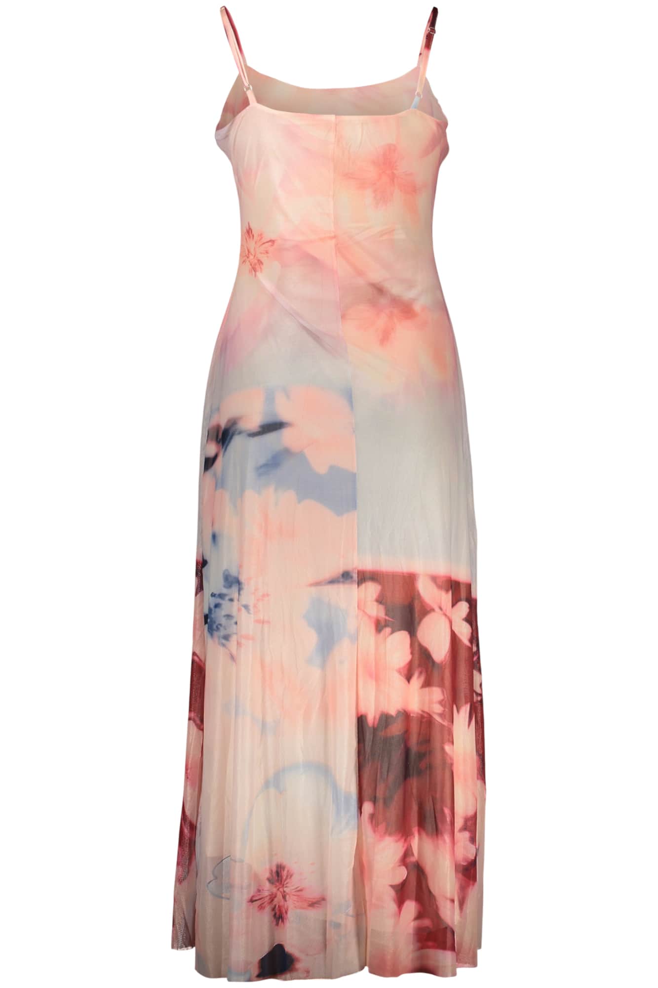 Desigual mujer largo rosa vestido