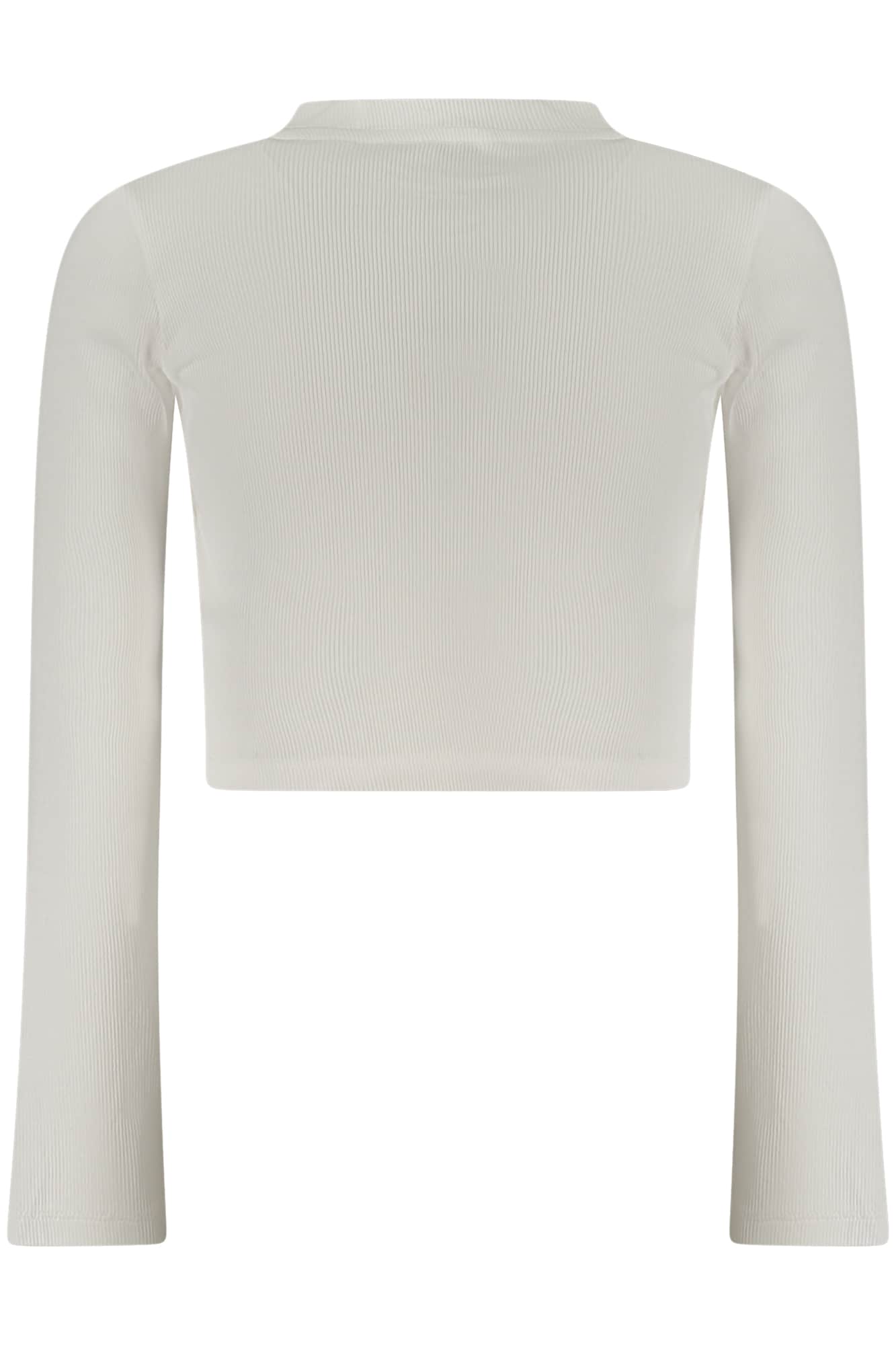 Guess vaqueros manga larga t-camisa para niñas, blanco