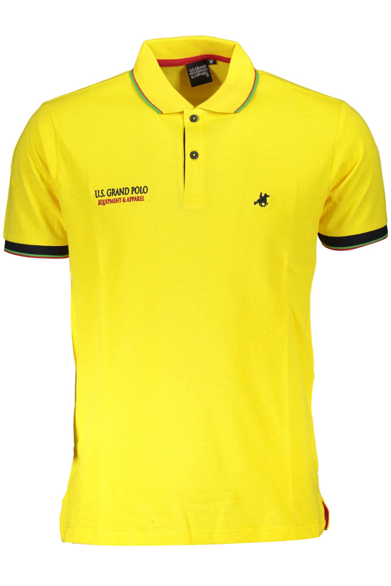 US Grand polo manga corta hombre amarillo
