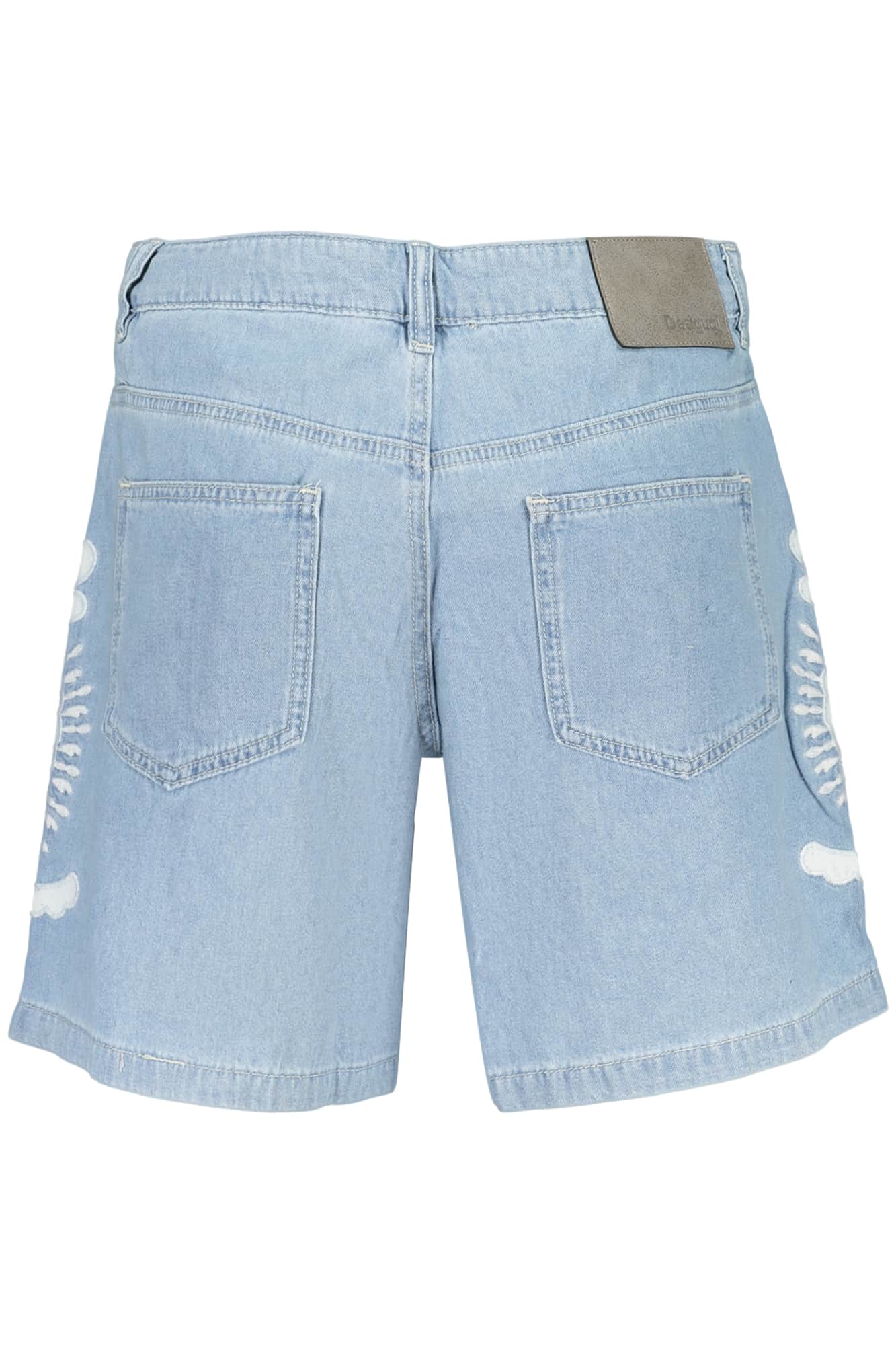 Desigual mujer azul corto vaqueros