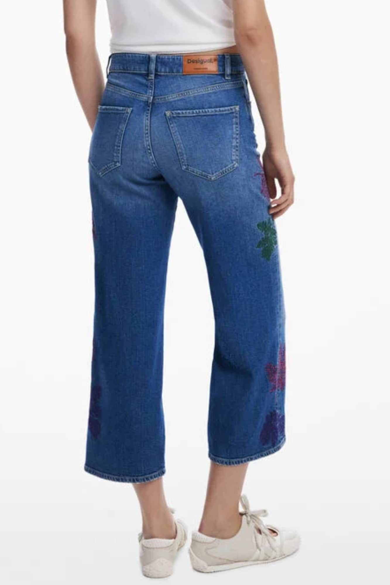 Desigual mujer denim vaqueros, azul