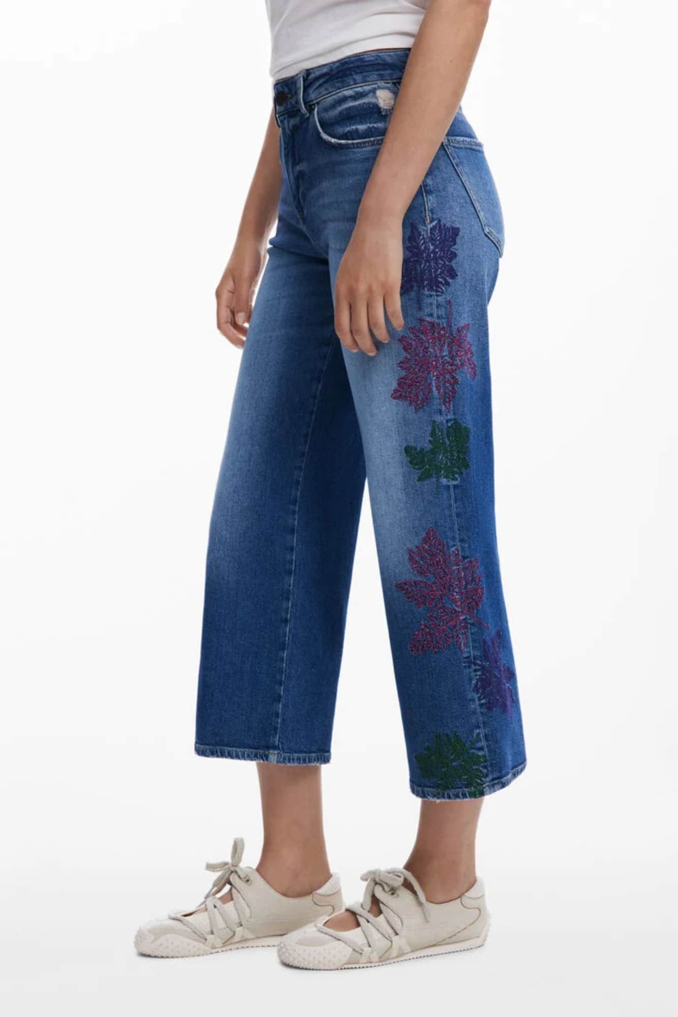 Desigual mujer denim vaqueros, azul