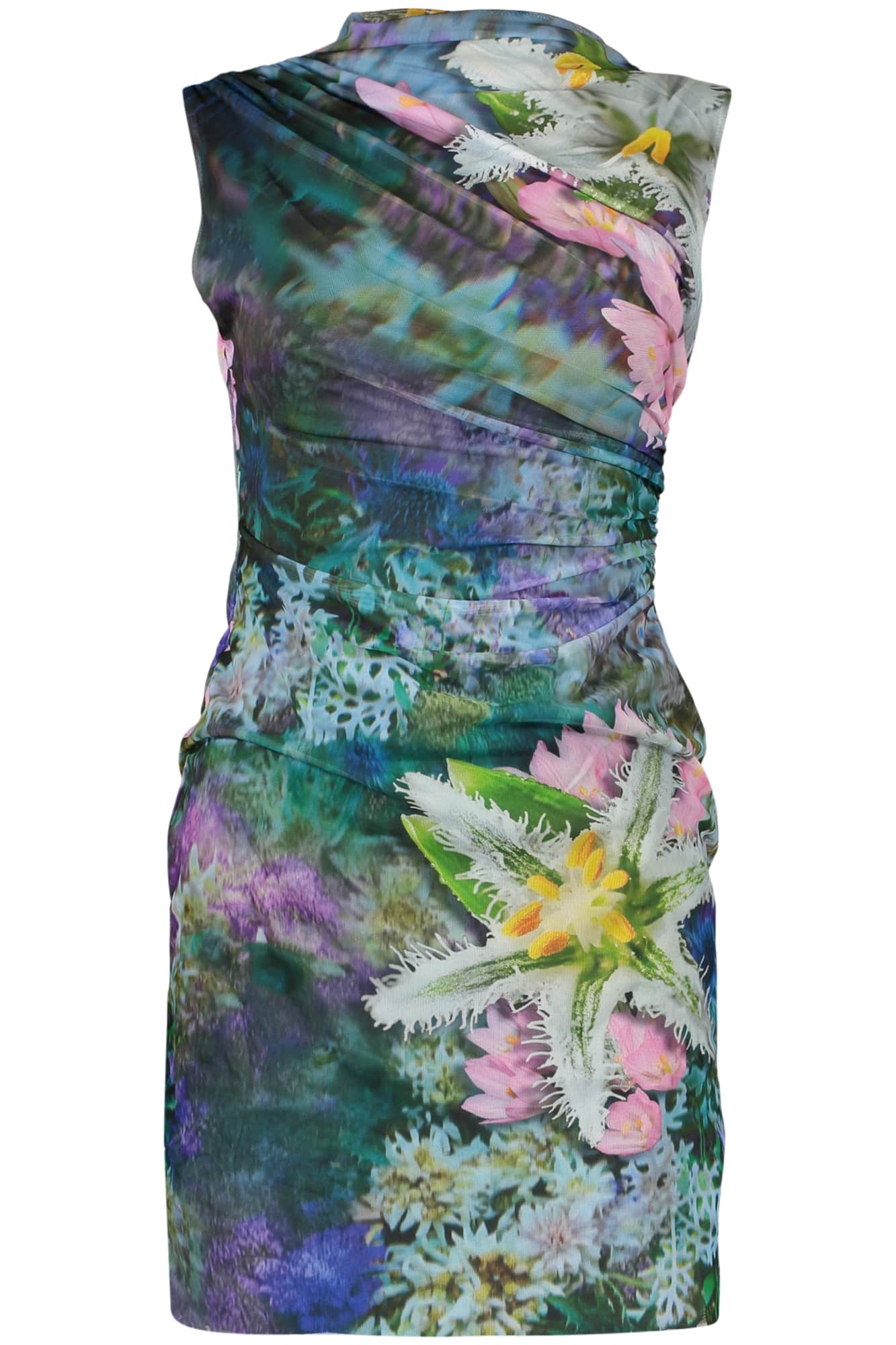 Desigual corto vestido para mujer in verde