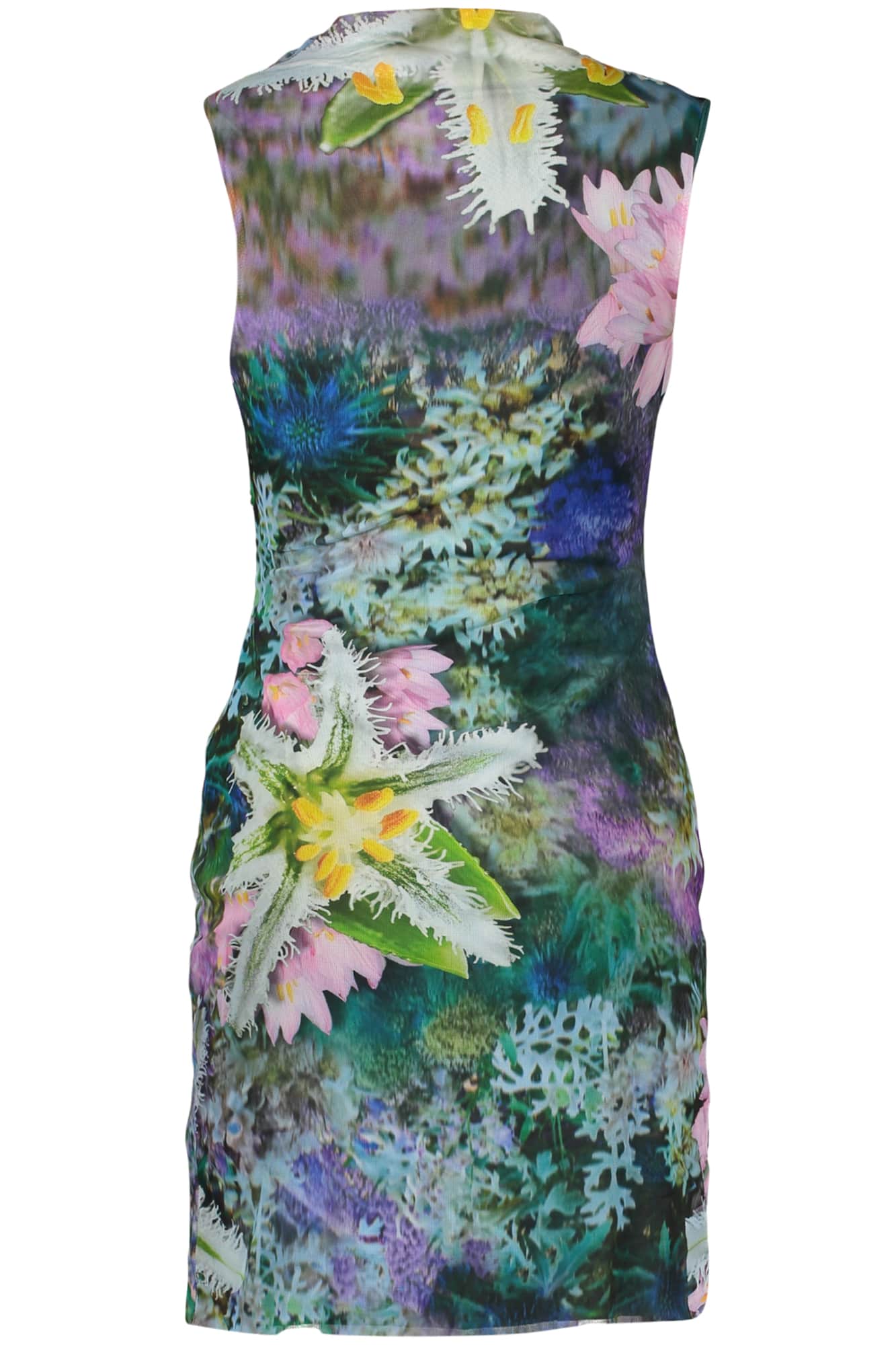Desigual corto vestido para mujer in verde