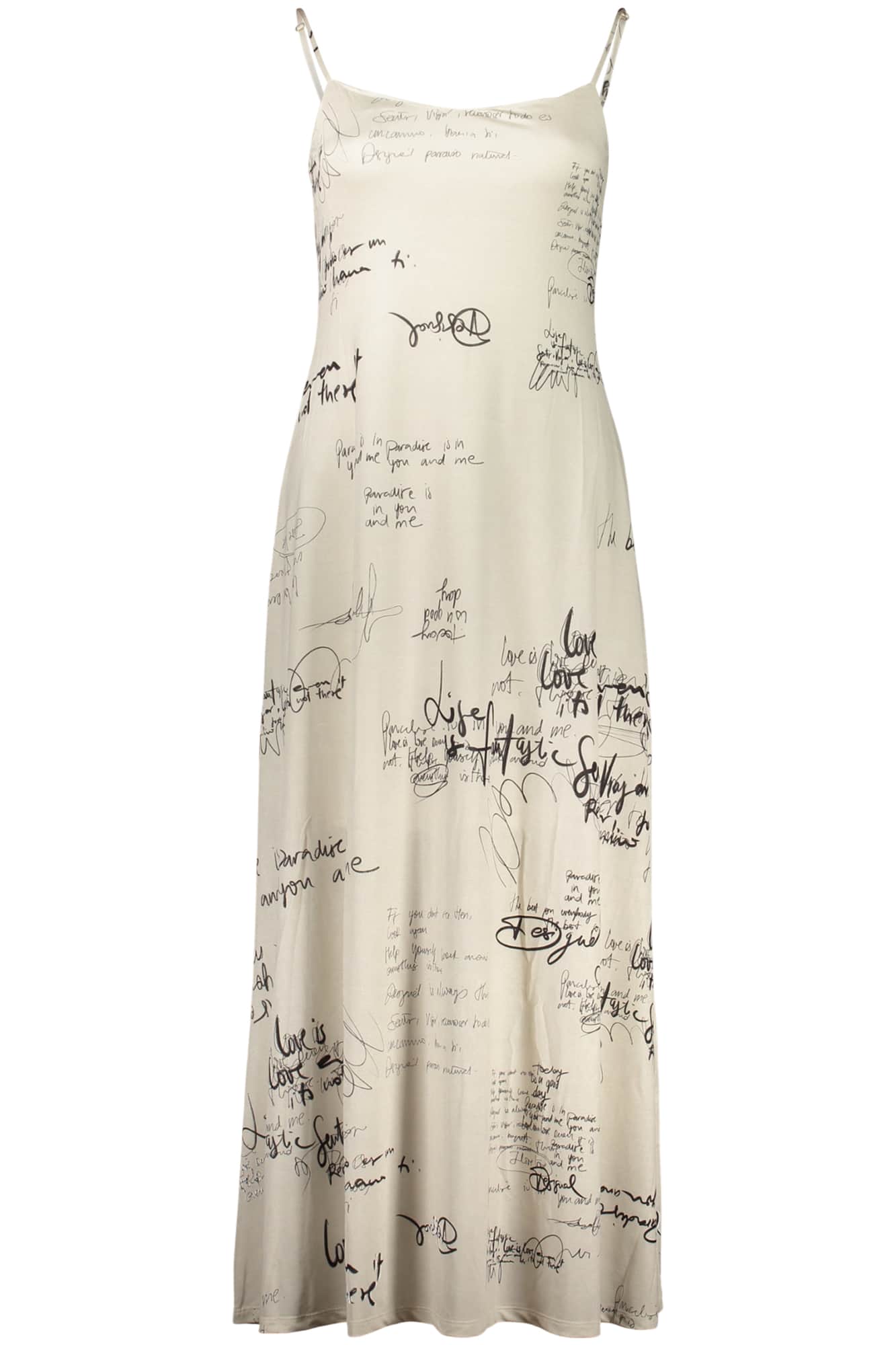 Desigual mujer largo vestido blanco