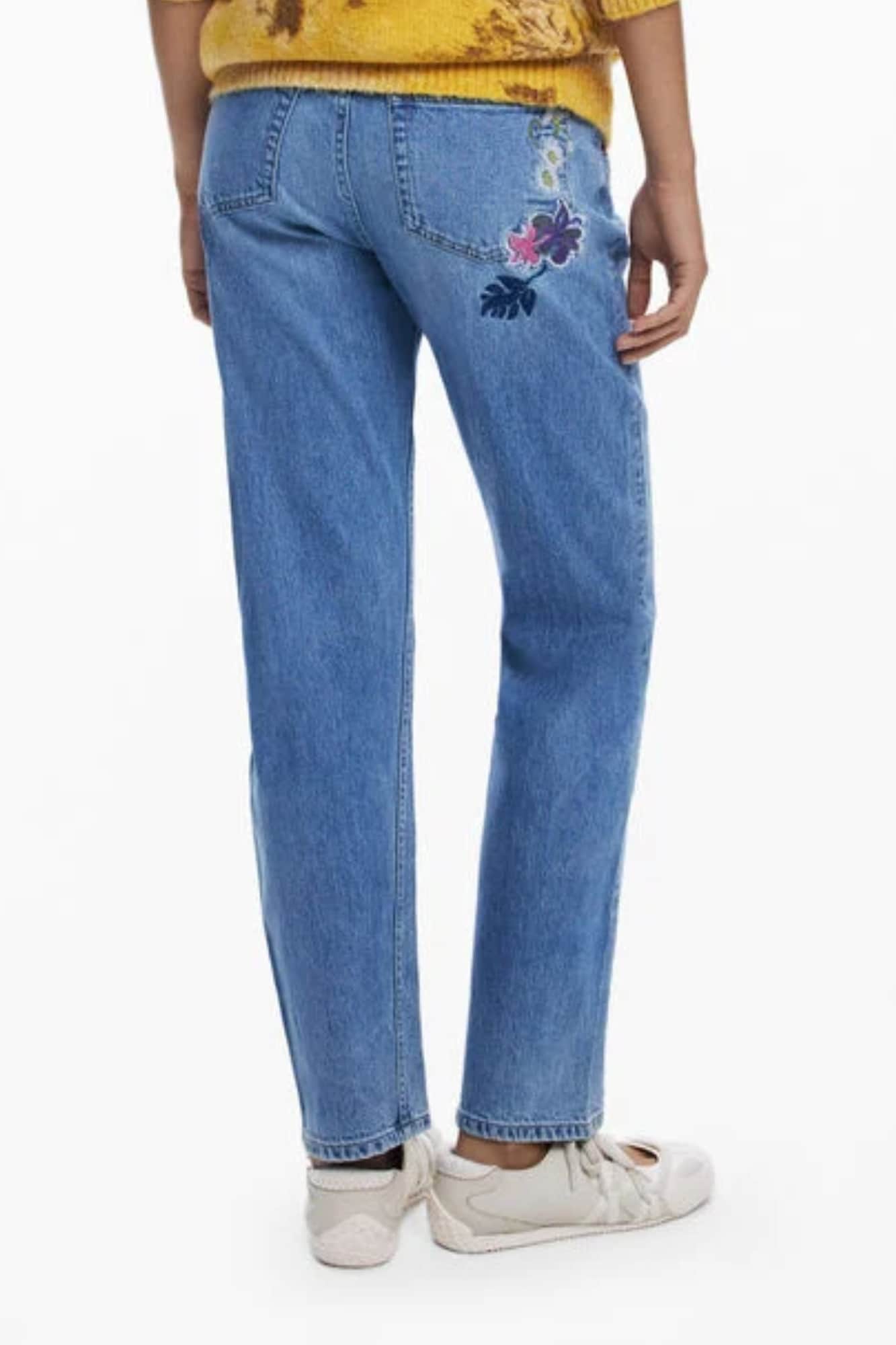 Desigual mujer denim vaqueros, azul