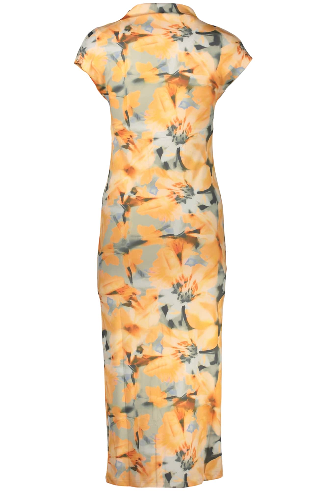 Desigual mujer largo vestido naranja